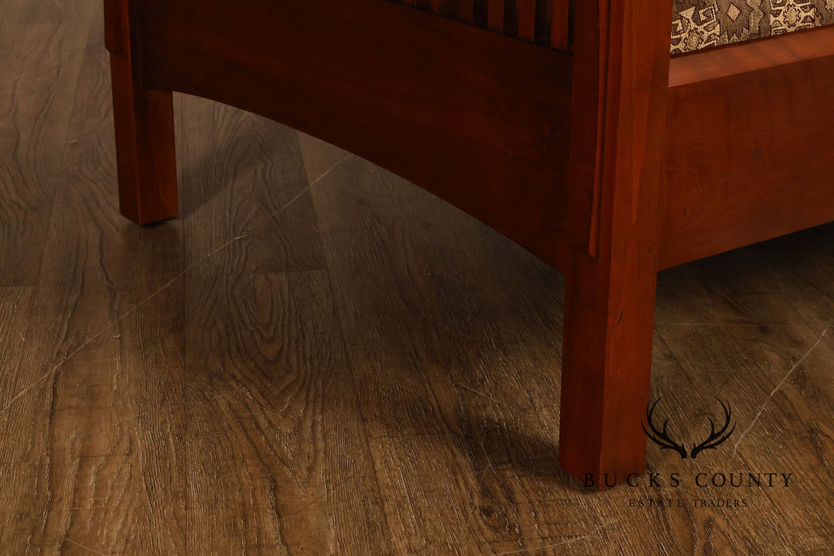 Stickley Mission Collection Cherry Spindle Loveseat