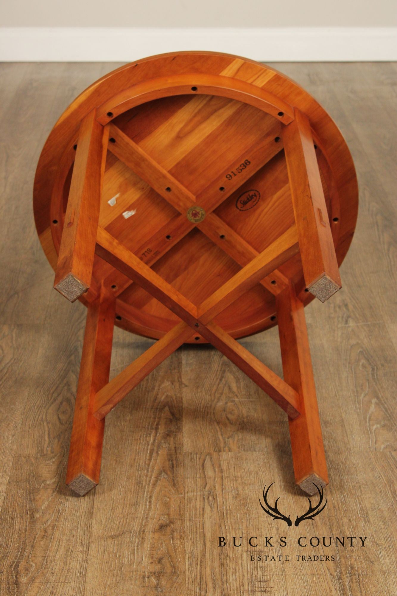 Stickley Mission Collection Cherry Round Lamp Table