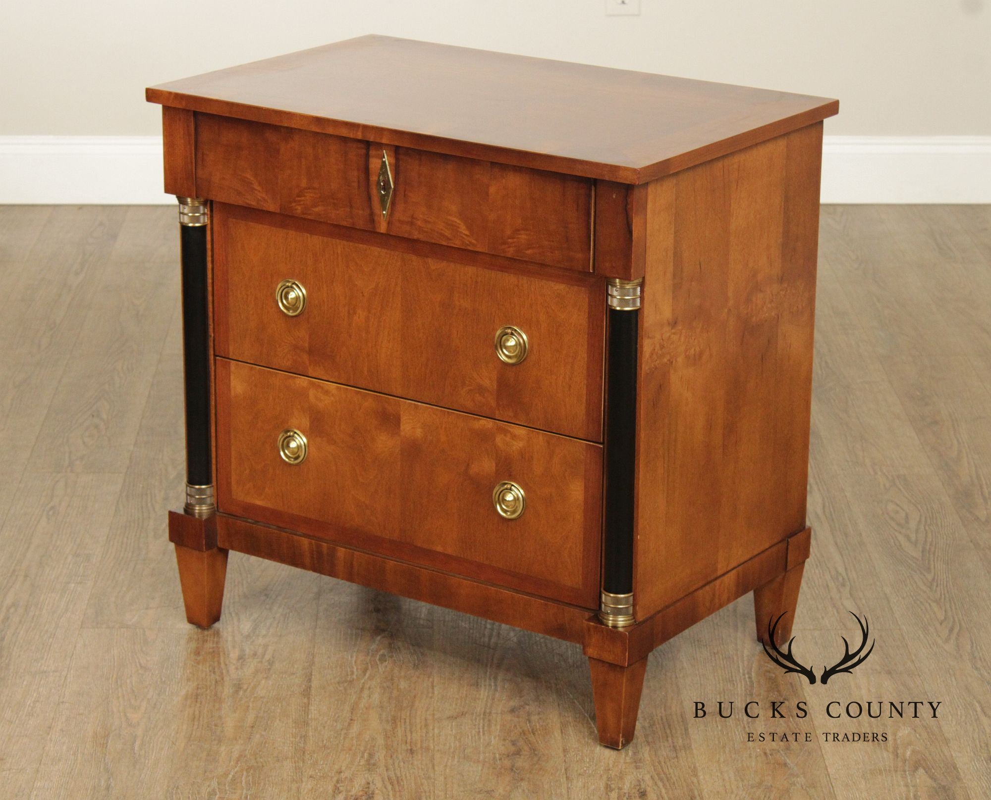 Century Furniture Biedermeier Style Pair of Bedside Chests