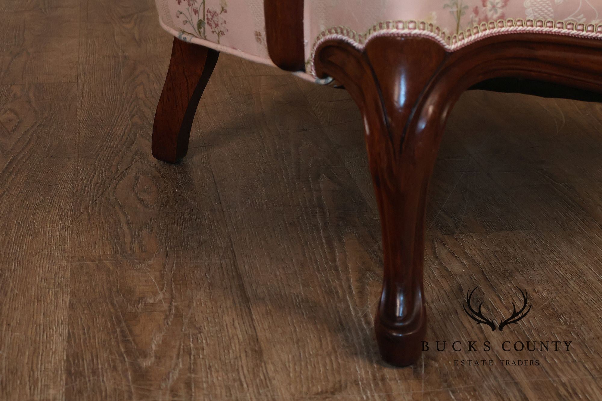 Antique Victorian Walnut Pair Of His And Hers Parlor Armchairs
