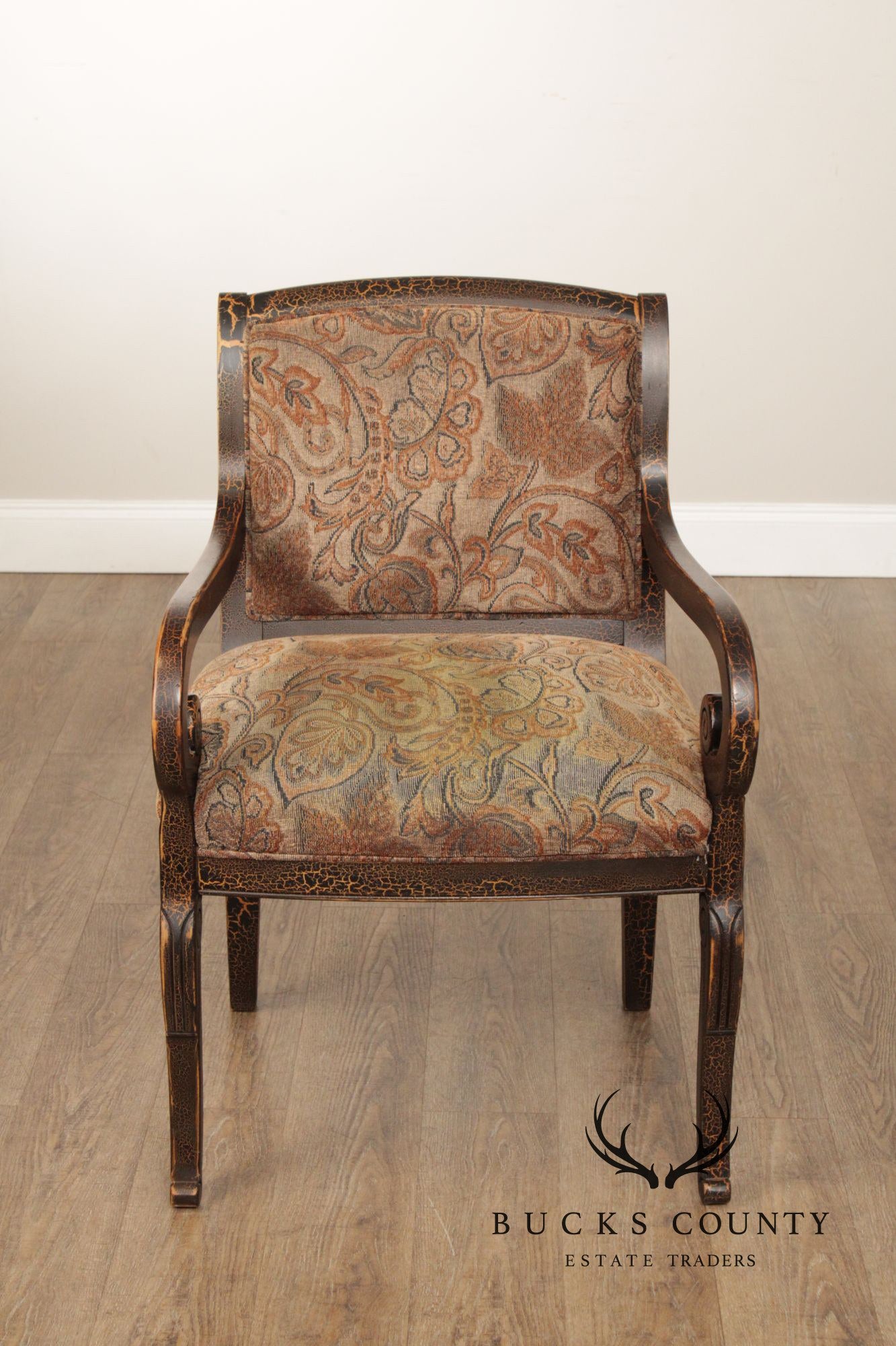Sam Moore French Empire Style Pair of Armchairs