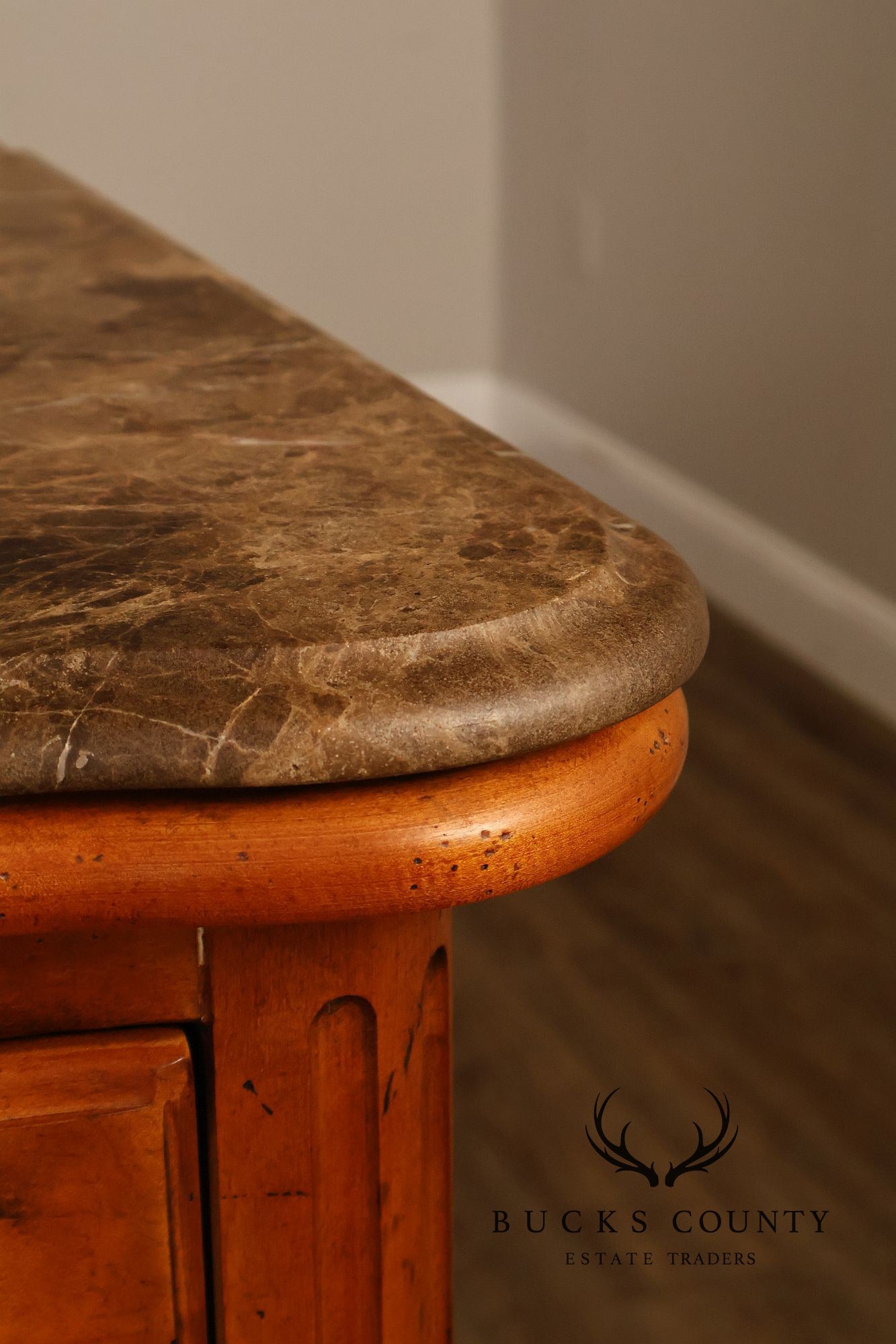 Century Furniture French Provincial Style Marble Top Chest