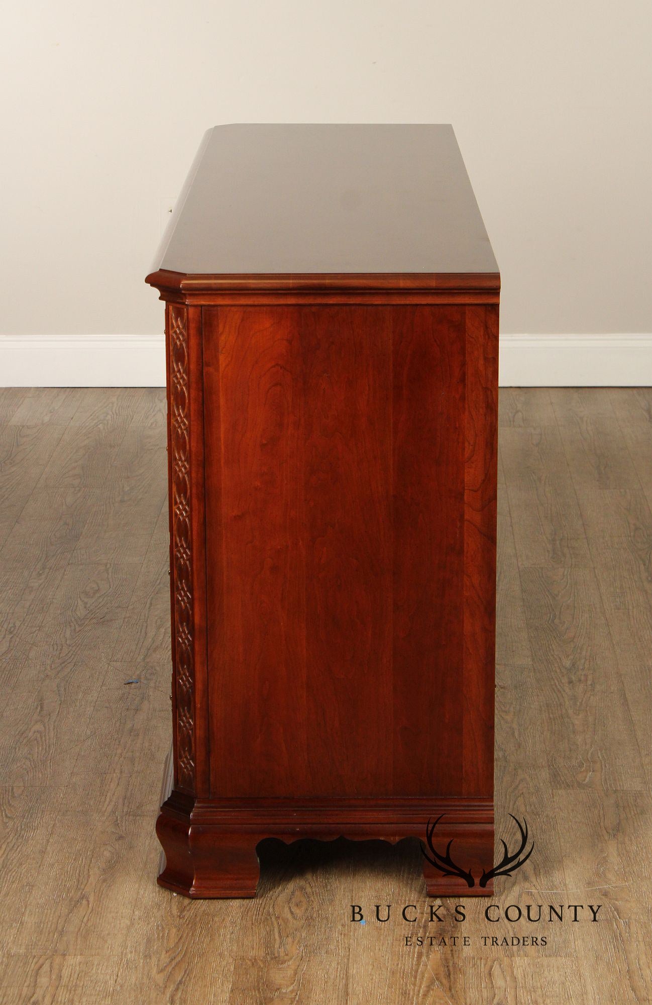 Pennsylvania House Chippendale Style Cherry Triple Chest