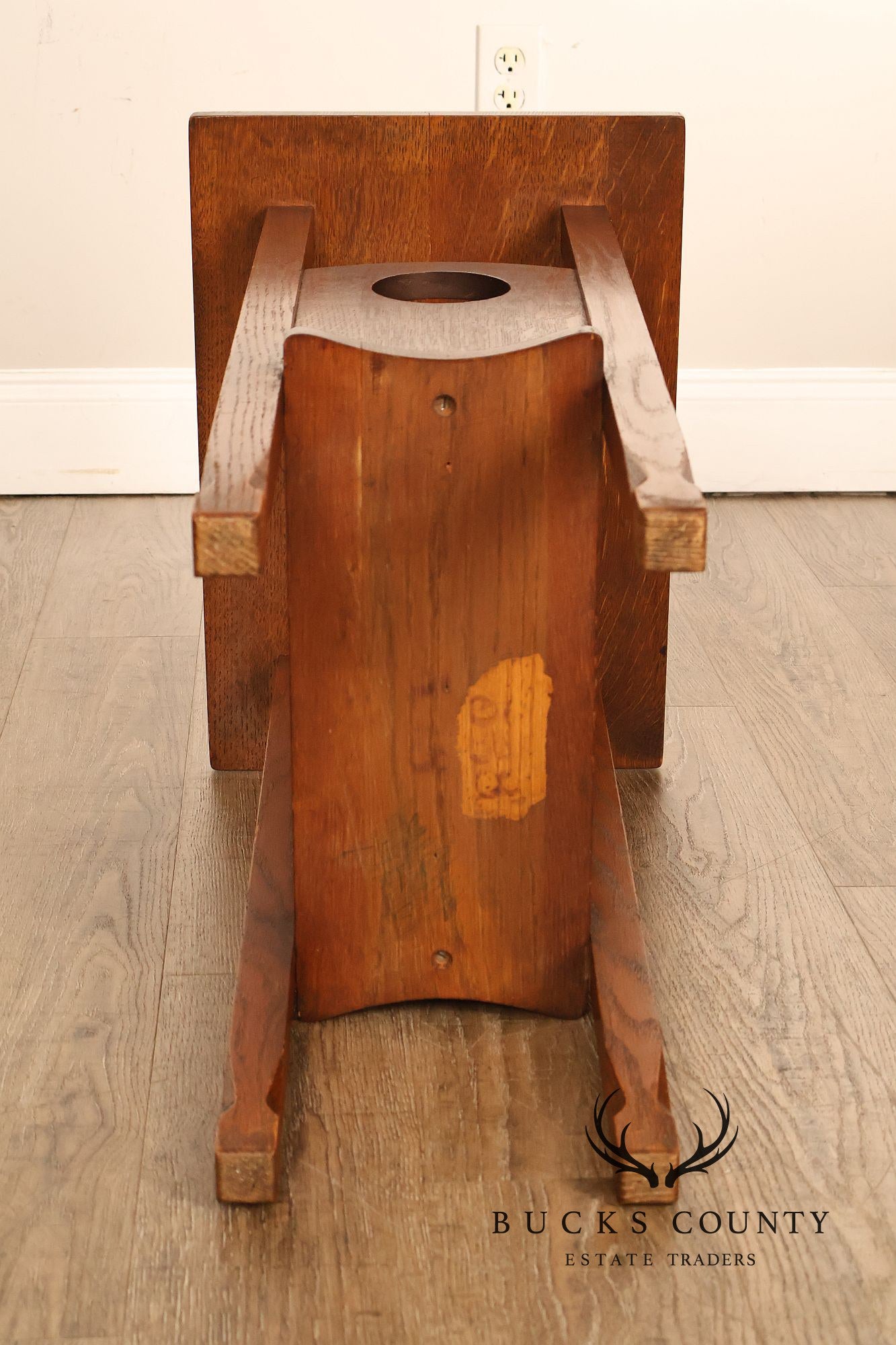 Antique Arts And Crafts Mission Oak Imperial Stand