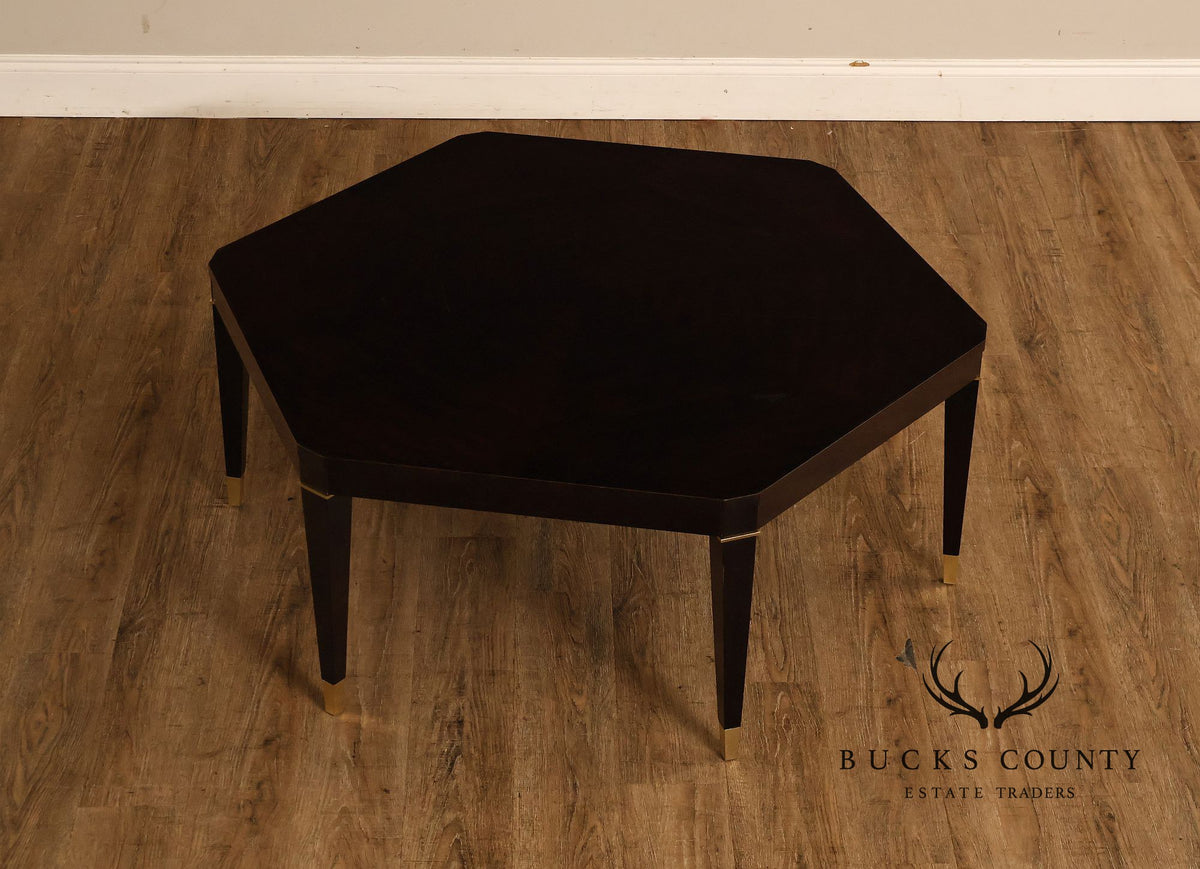 Councill Furniture Hexagonal Glass Top Coffee Table