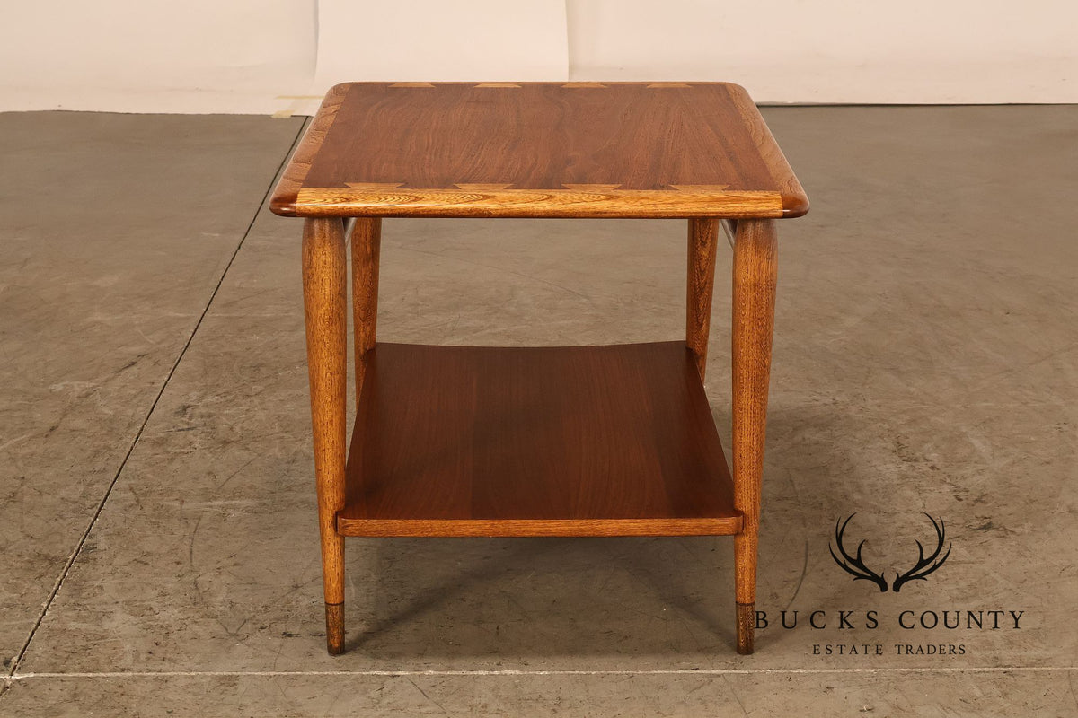 Lane 'Acclaim' Mid Century Modern Walnut and Oak End Table