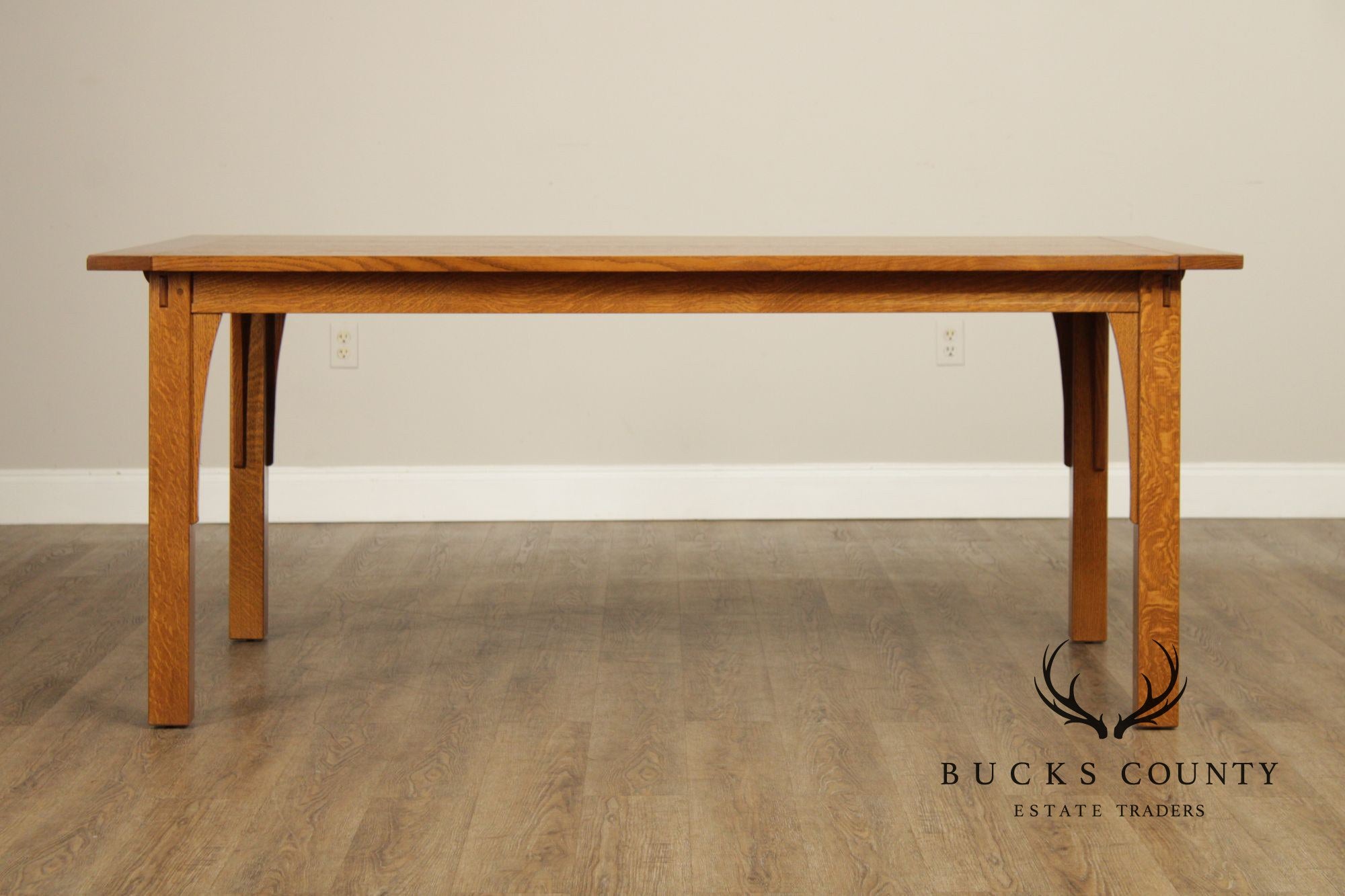 Stickley Mission Collection Oak Extendable Dining Table