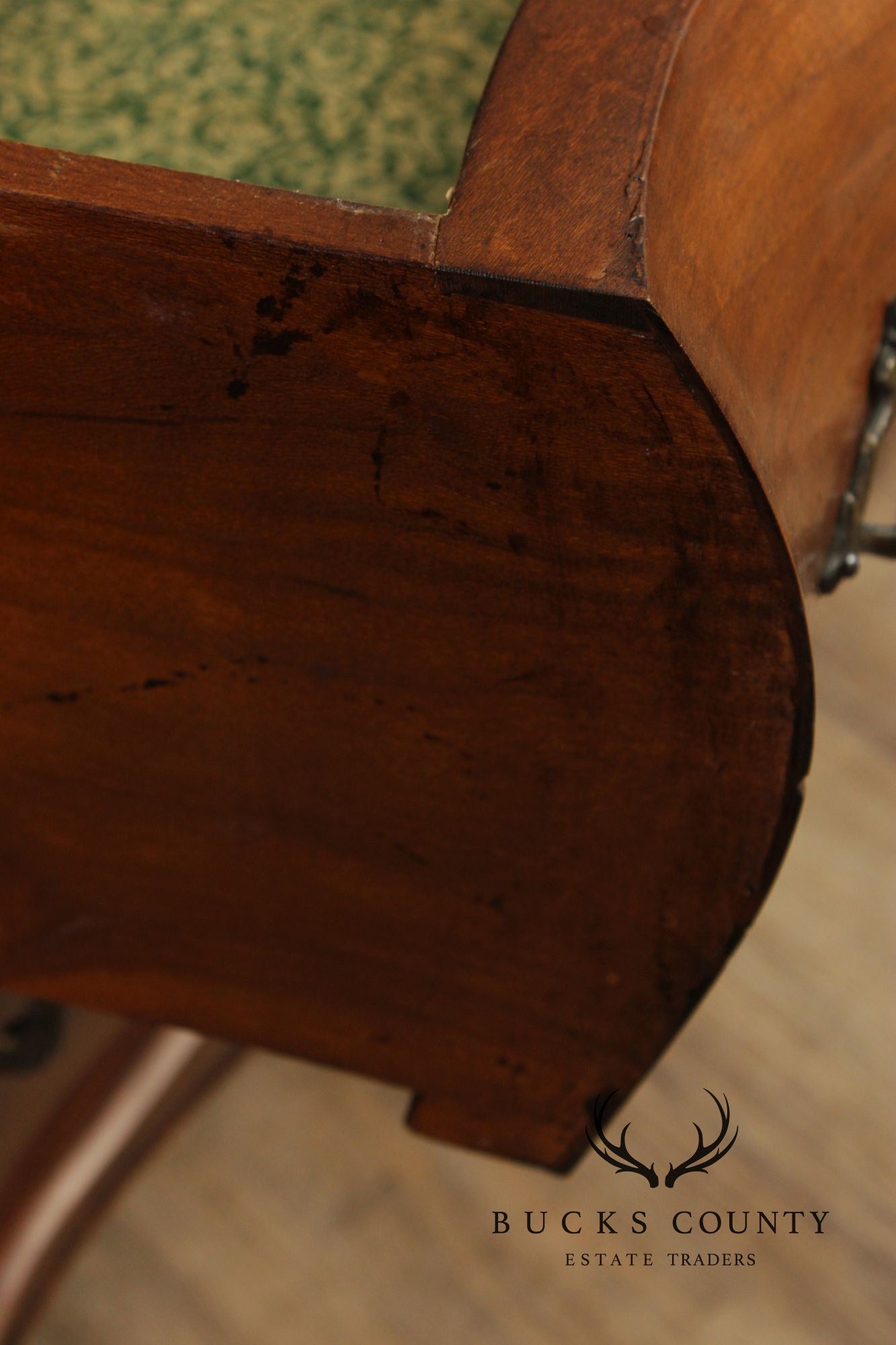 Vintage Italian Walnut Bombe Chest