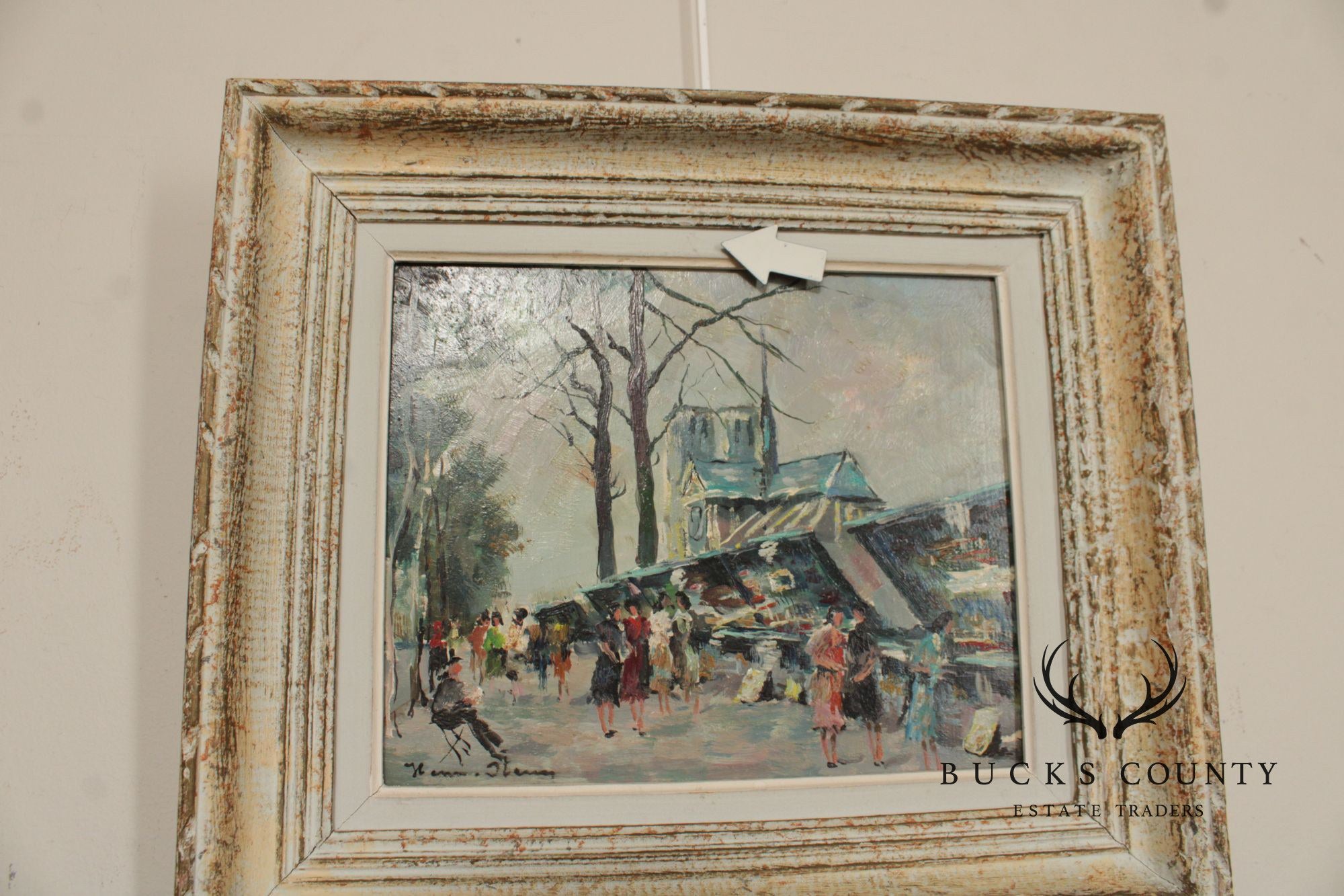 Henri Stenn Pair Of Framed Paintings, Place Du Tertre & Montmartre