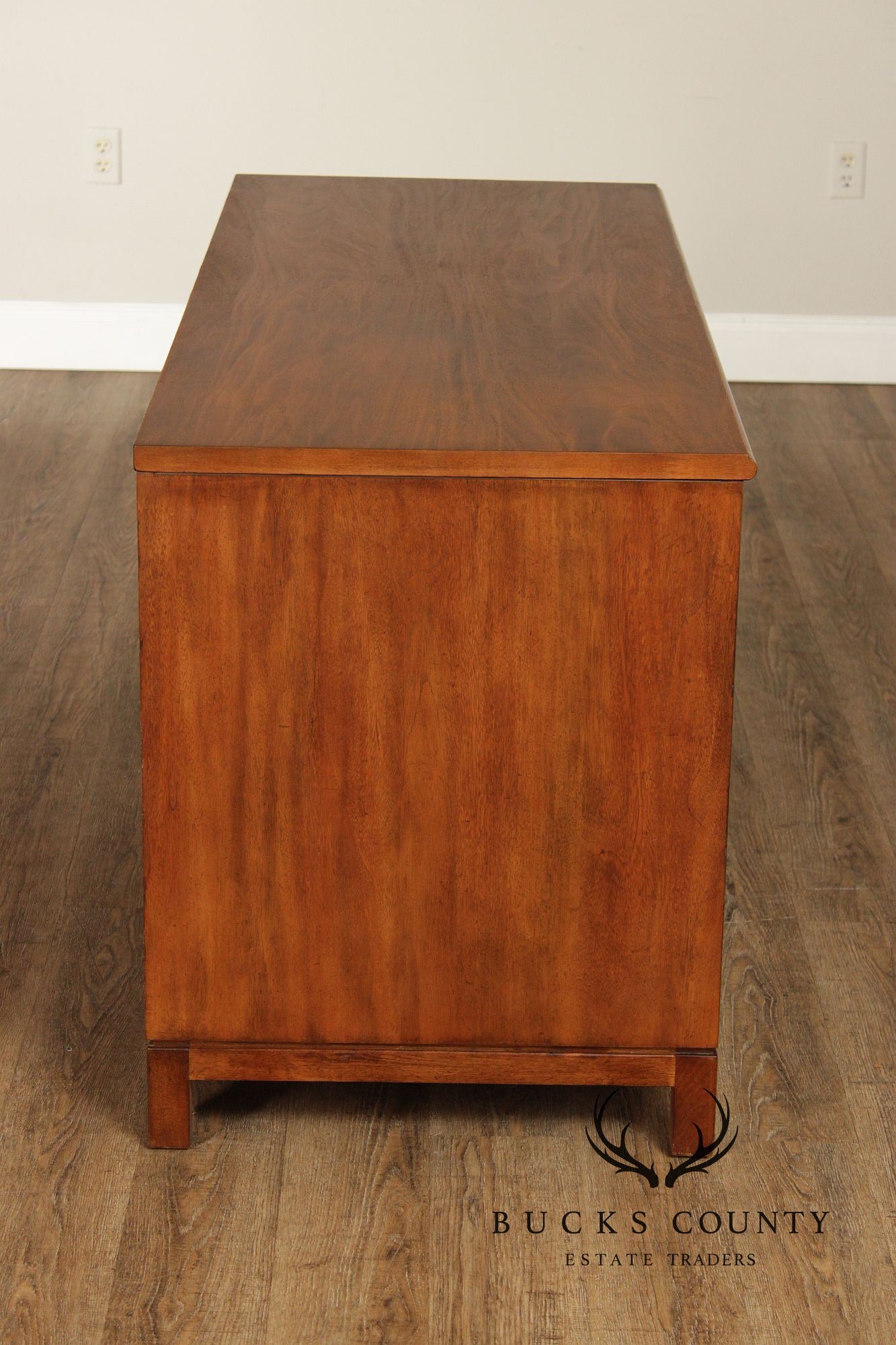 Ethan Allen Double Pedestal Writing Desk