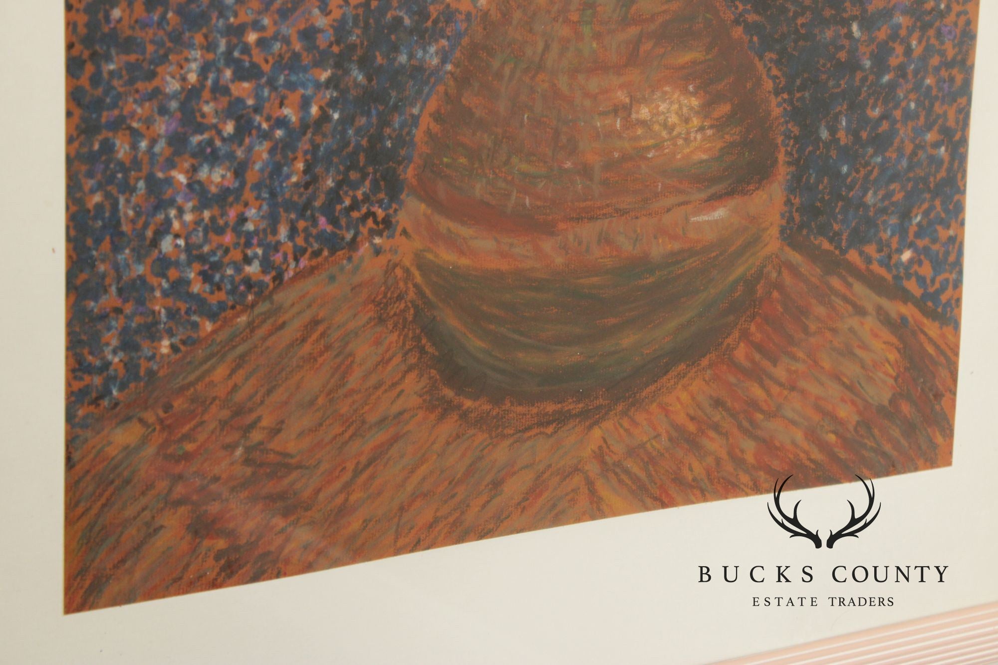 Artist Signed Pastel Painting Inspired by Vincent Van Gogh