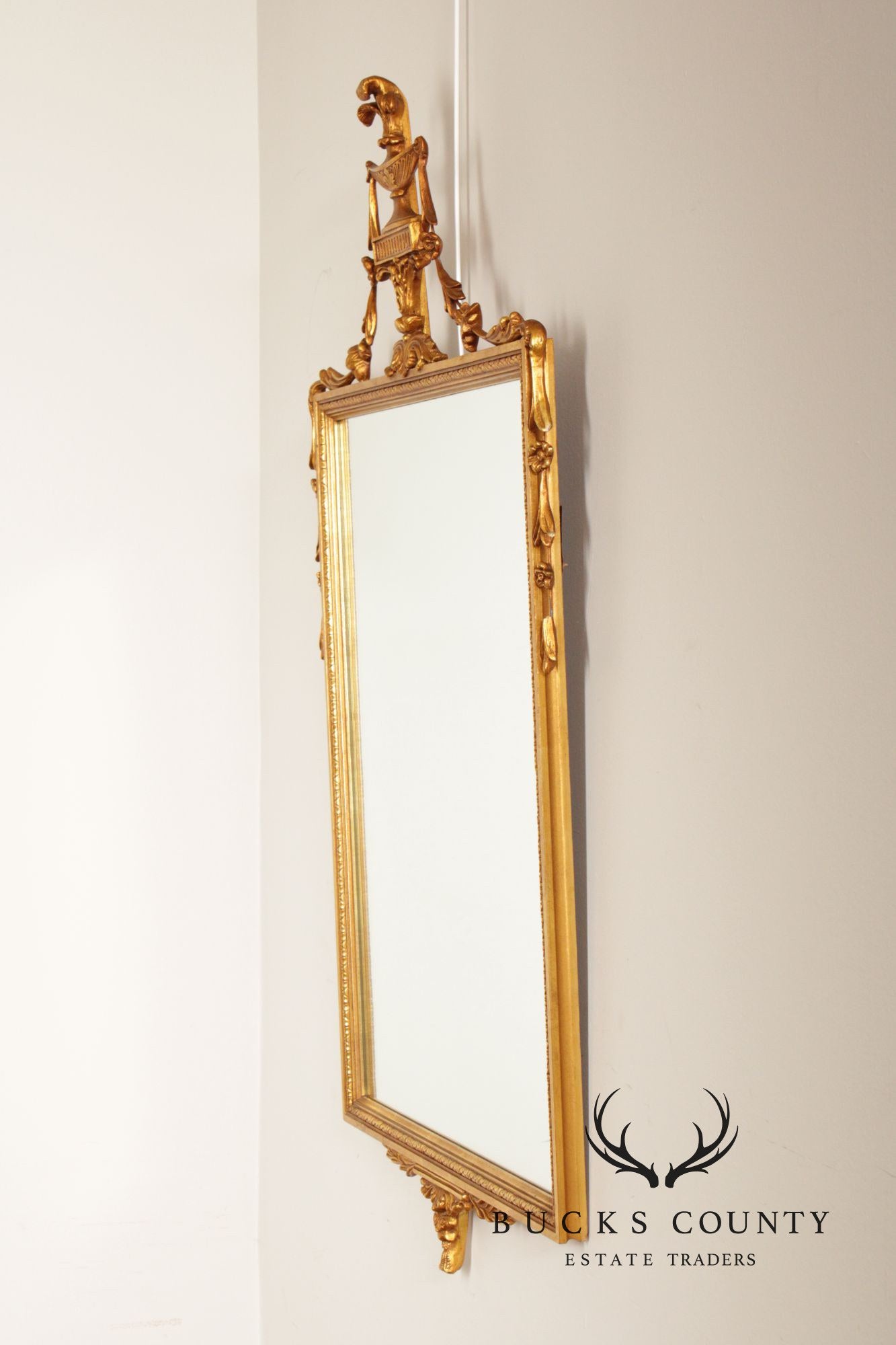 Adam Style Giltwood Wall Mirror