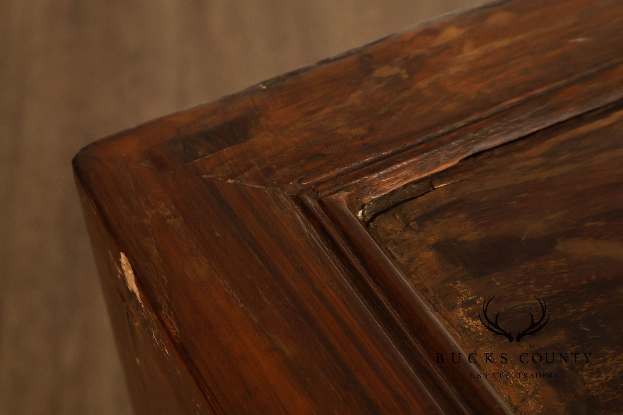 Antique Chinese Elm Wood Apothecary Cabinet With Multiple Drawers