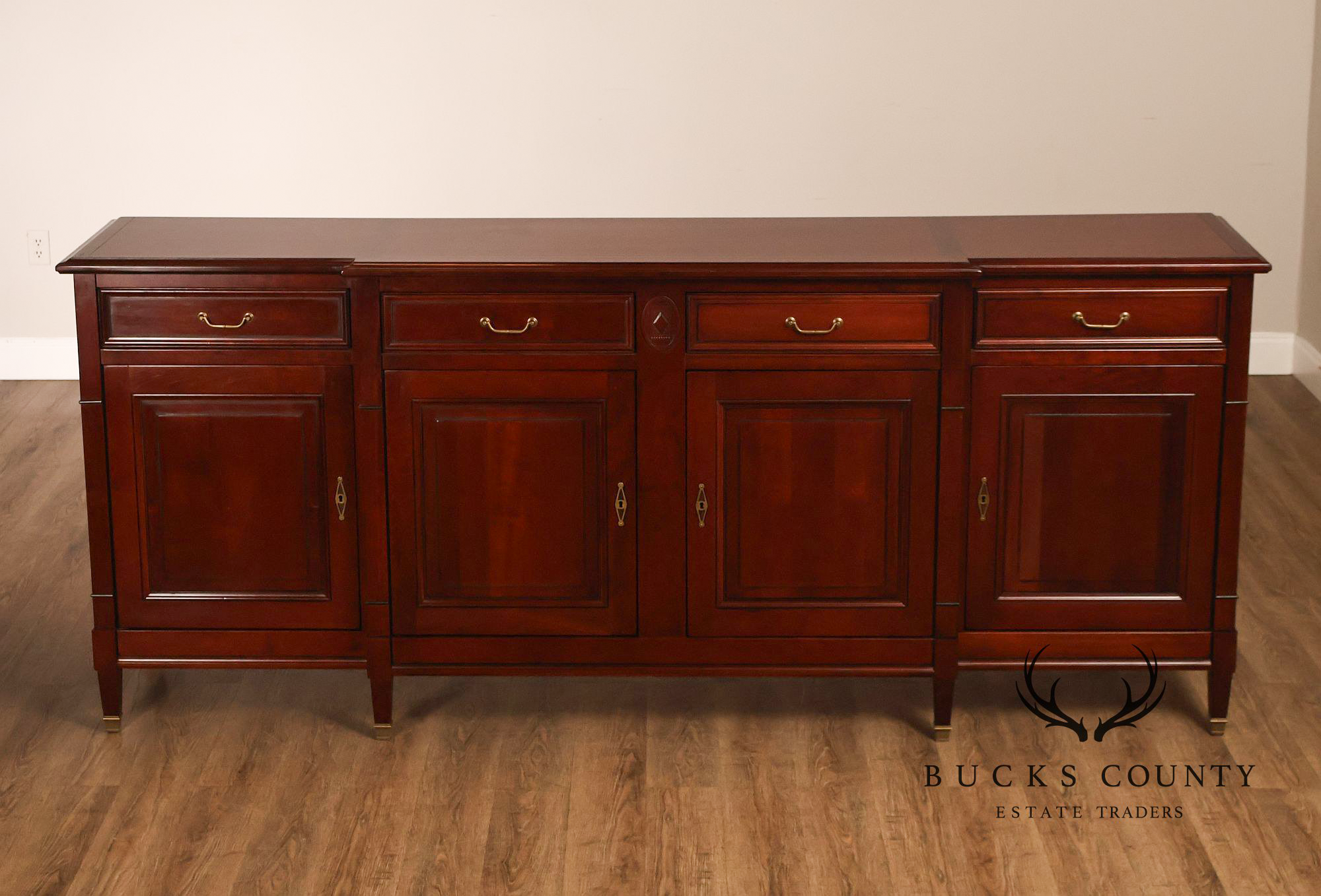 French Directoire Style Cherry Four-Door Sideboard