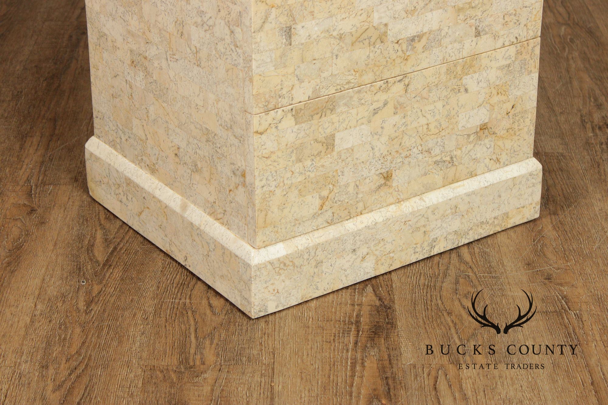 Maitland Smith Tessellated Marble Tall Chest