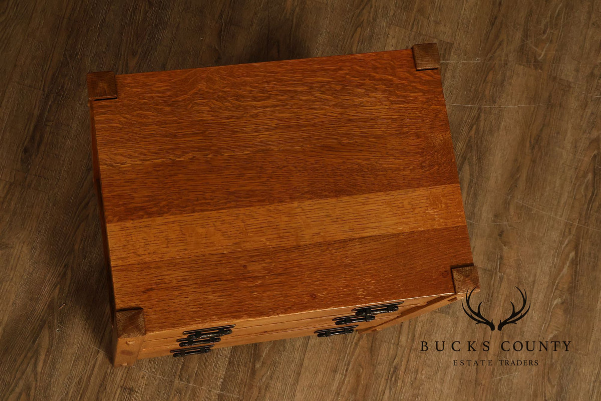 Stickley Mission Collection Oak Three-Drawer Nightstand