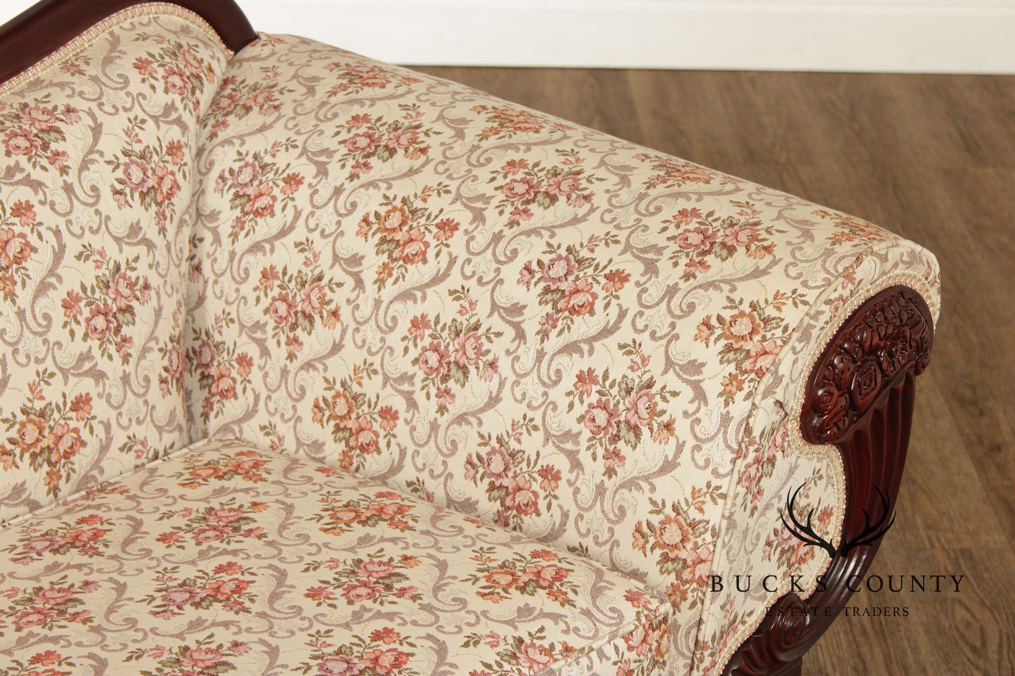 Kimball Victorian Style Carved Mahogany Sofa
