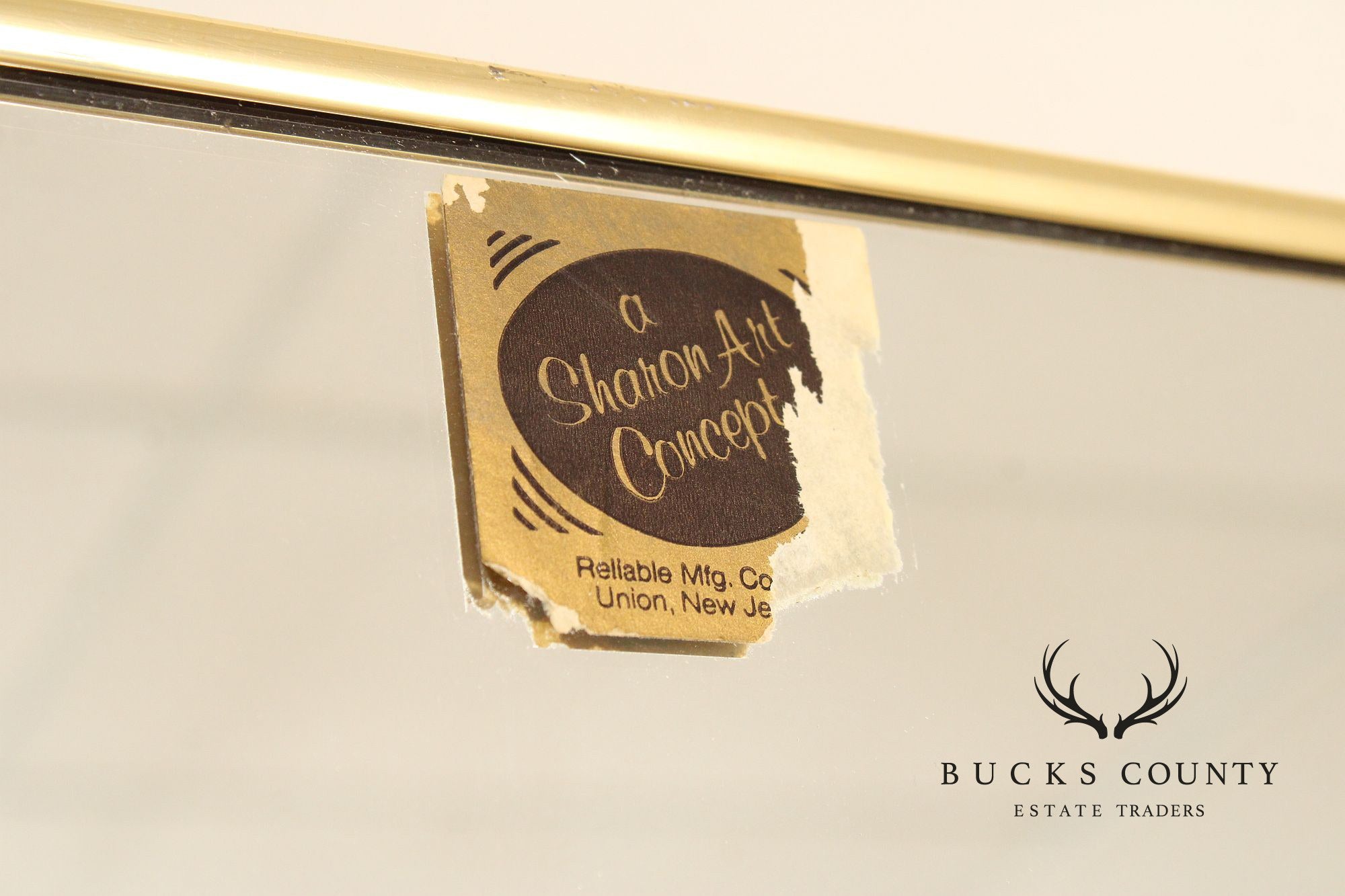 Hollywood Regency Two-Panel Mirrored Room Screen