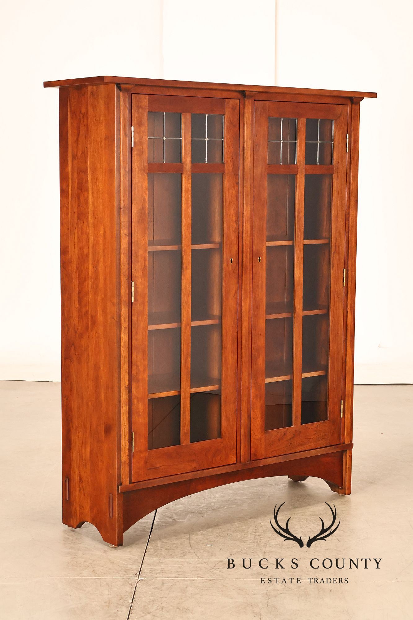 Stickley Mission Collection Harvey Ellis Cherry Bookcase