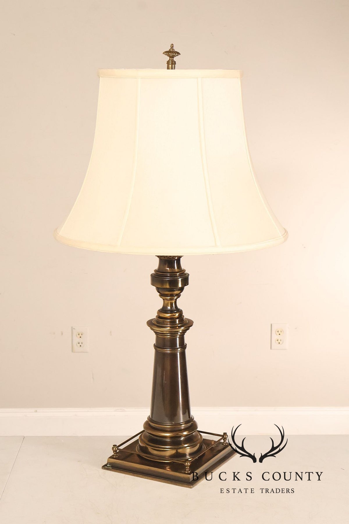 Stiffel Vintage Pair of Brass Baluster Table Lamps