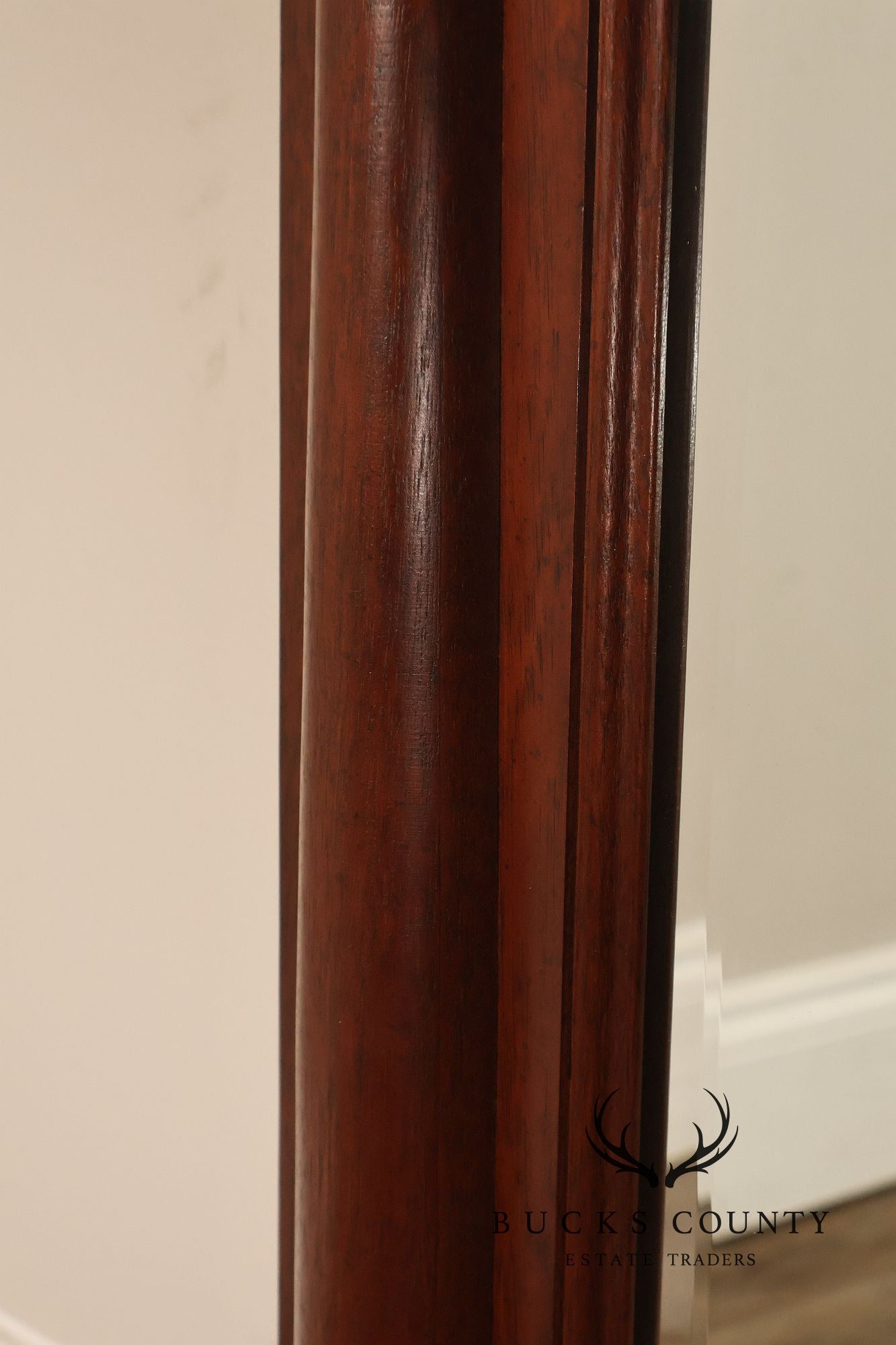Neoclassical Style Carved Mahogany Wall Mirror