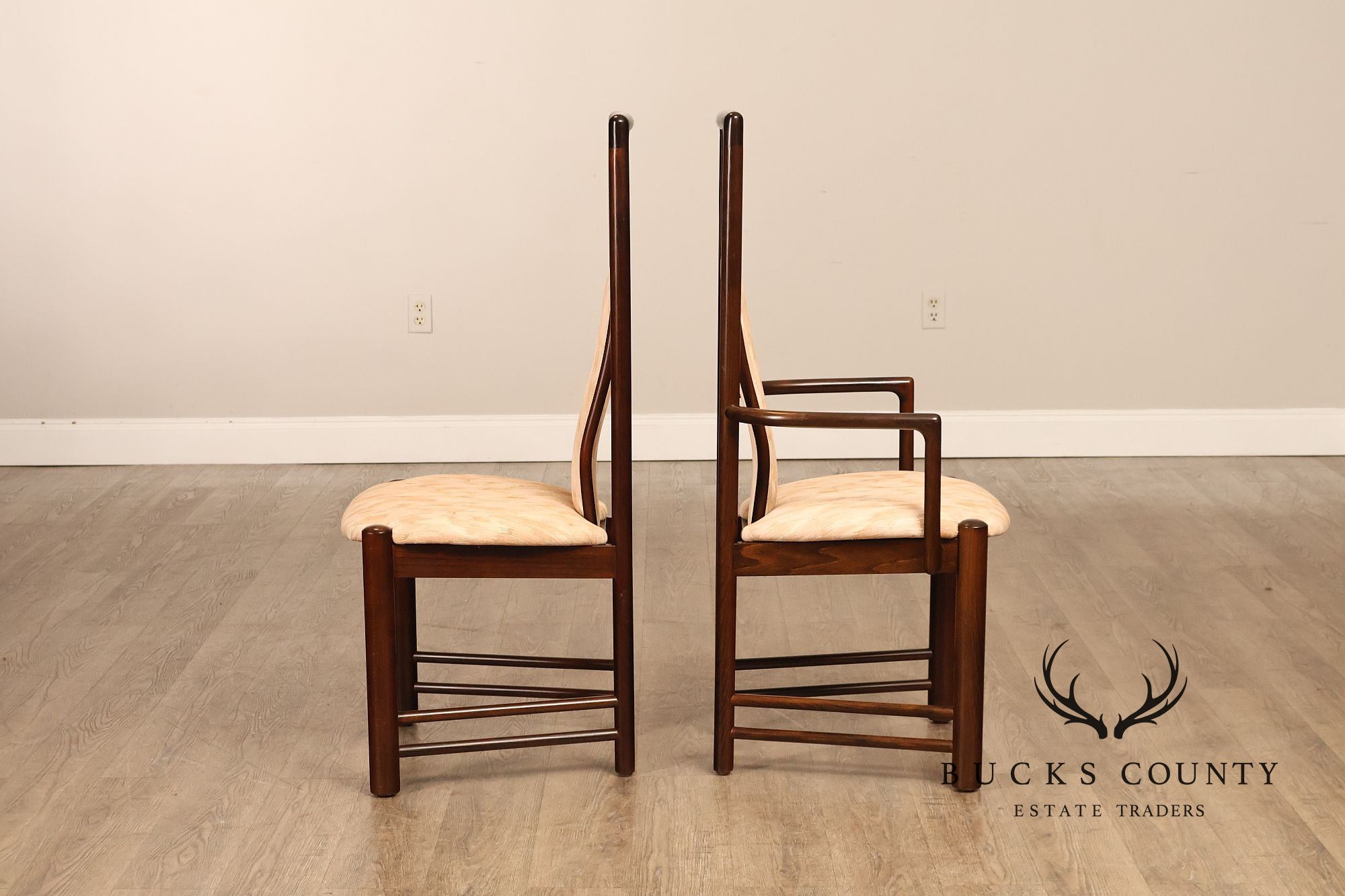 Boltinge Stolefabrik A/S Danish Modern Set Of Six Upholstered Dining Chairs