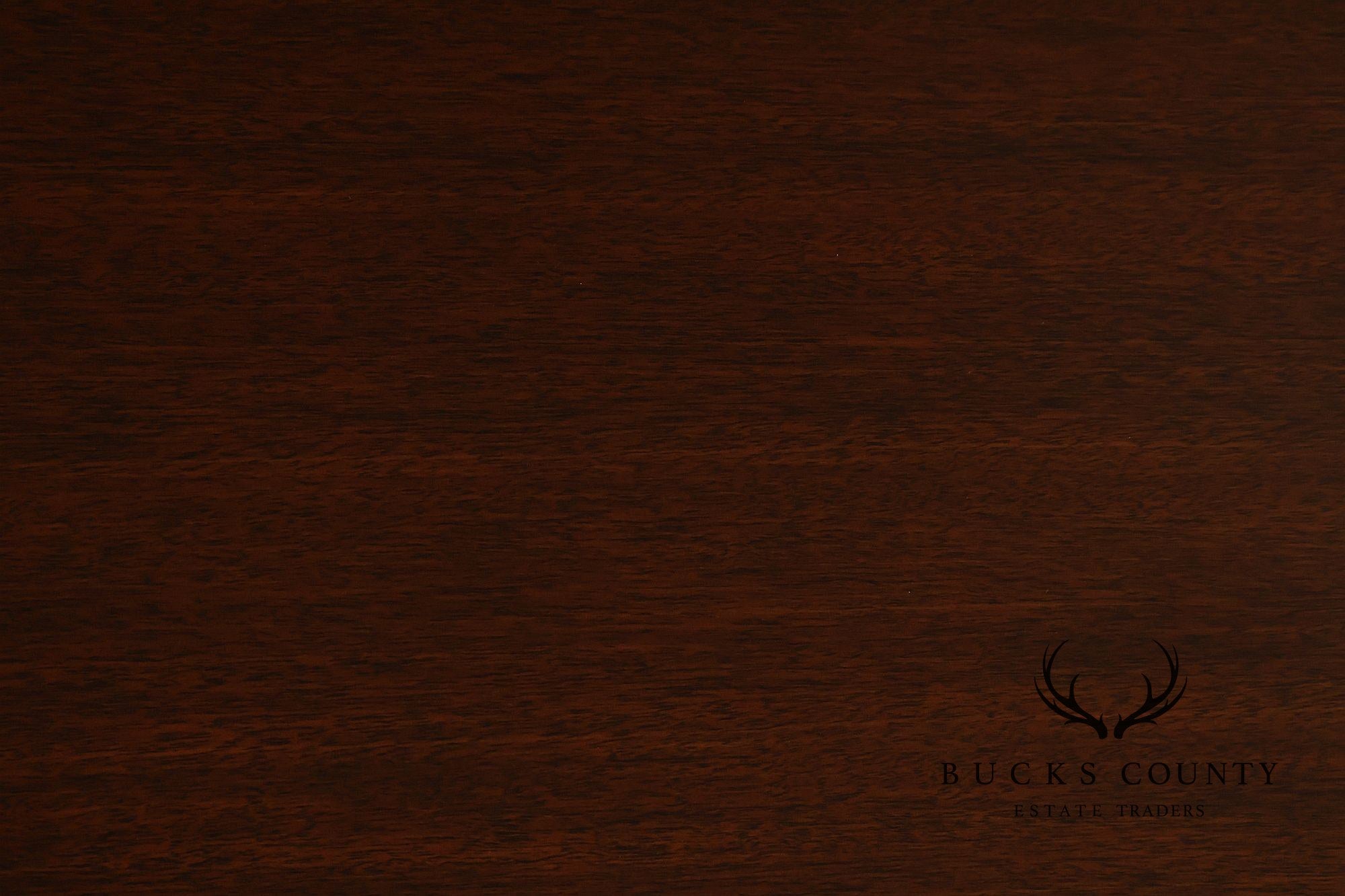 THEODORE ALEXANDER MAHOGANY BARON COCKTAIL TABLE