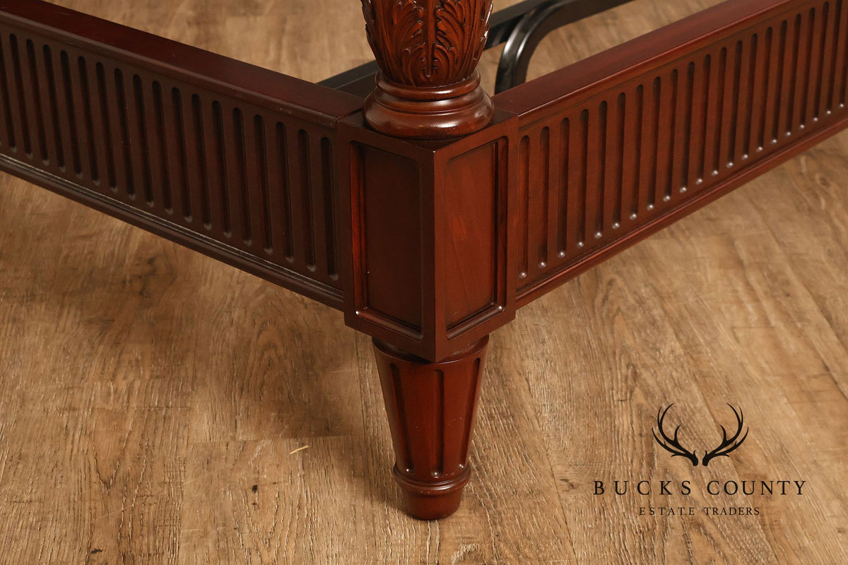 Henkel Harris Mahogany Low-Post Queen Bed