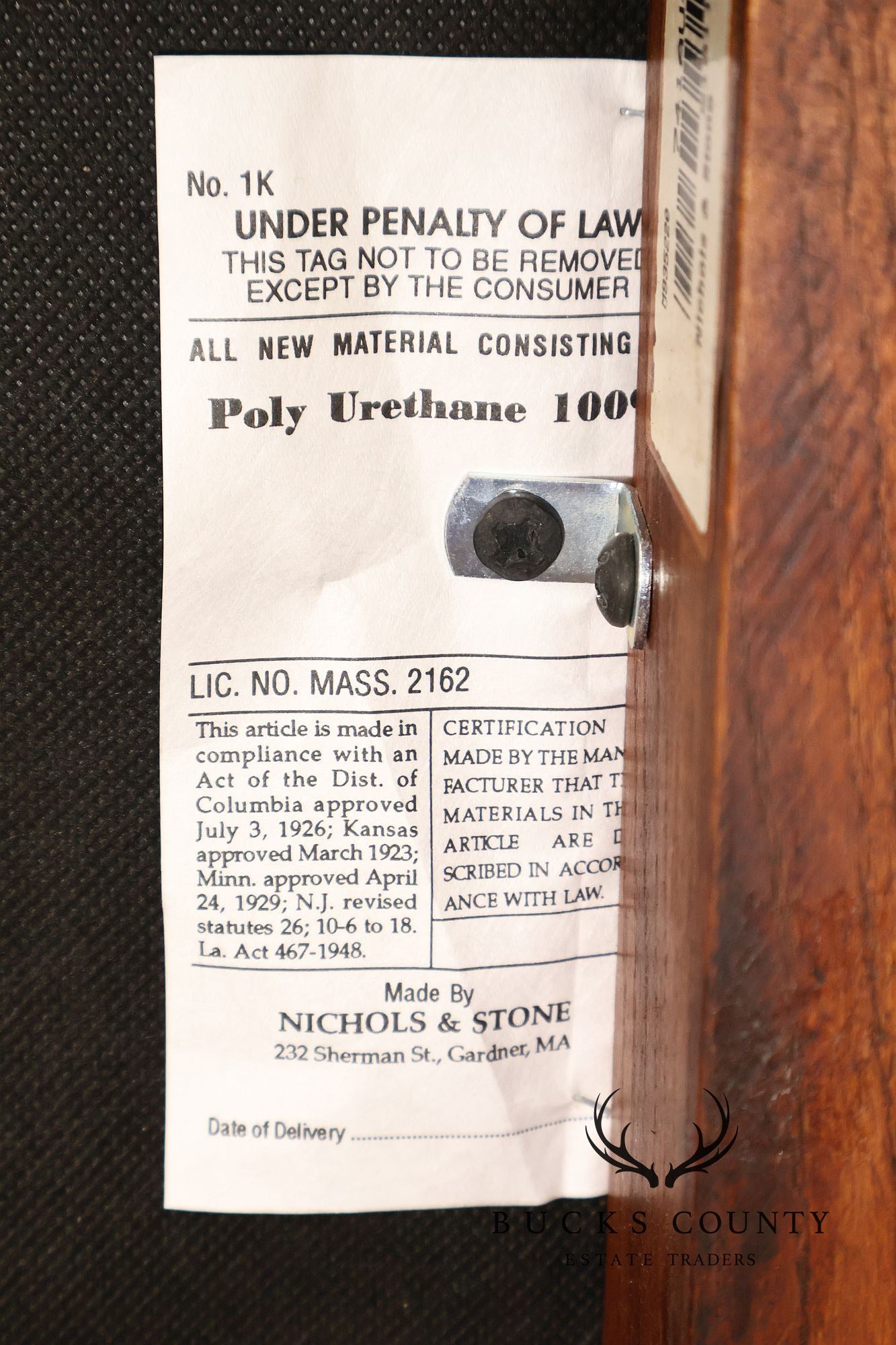 Nichols & Stone Mission Oak Style Set Of Eight Dining Chairs