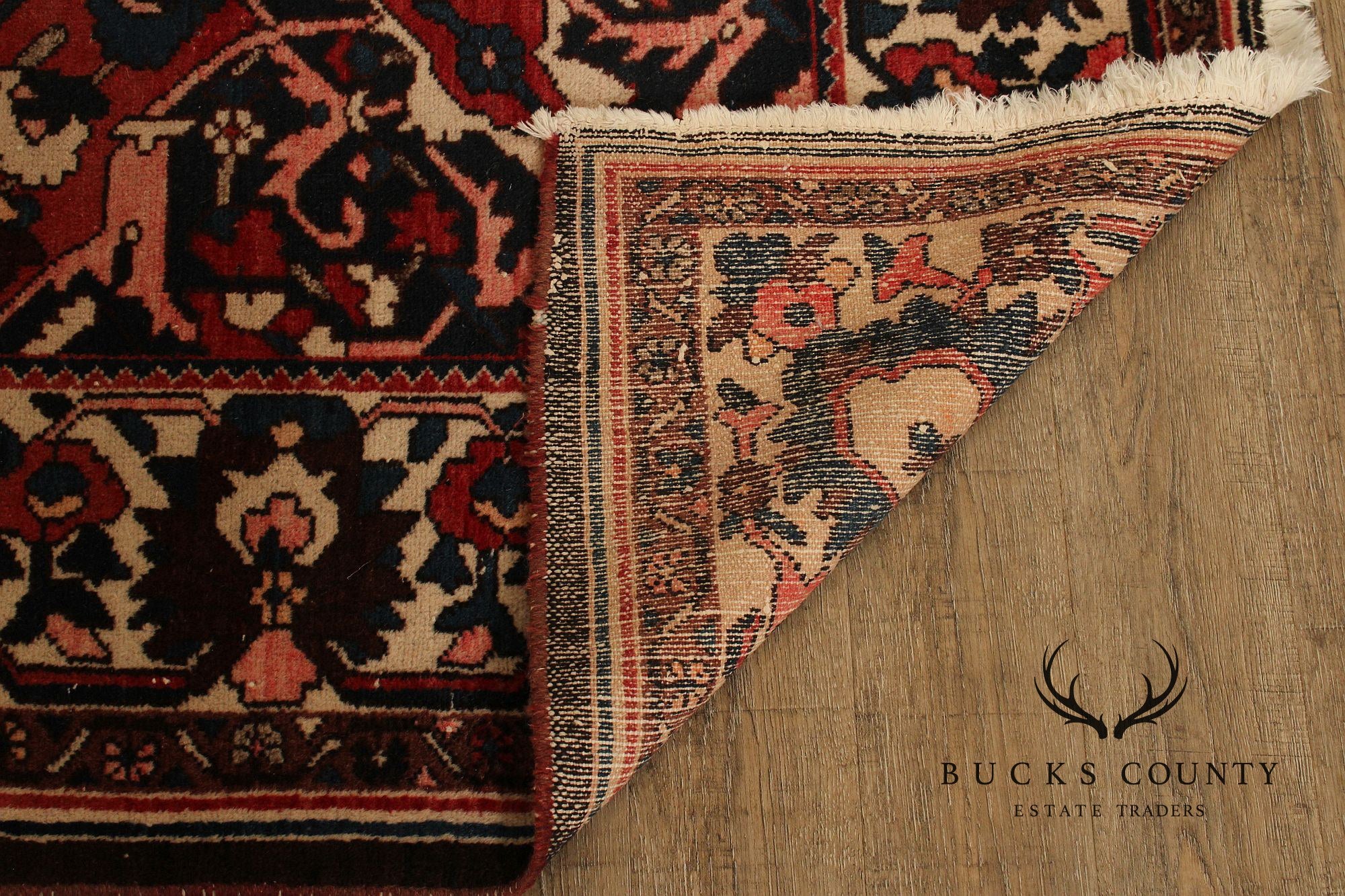 Vintage Persian Hand Knotted Heriz Area Rug 8' 9" x 11' 11"