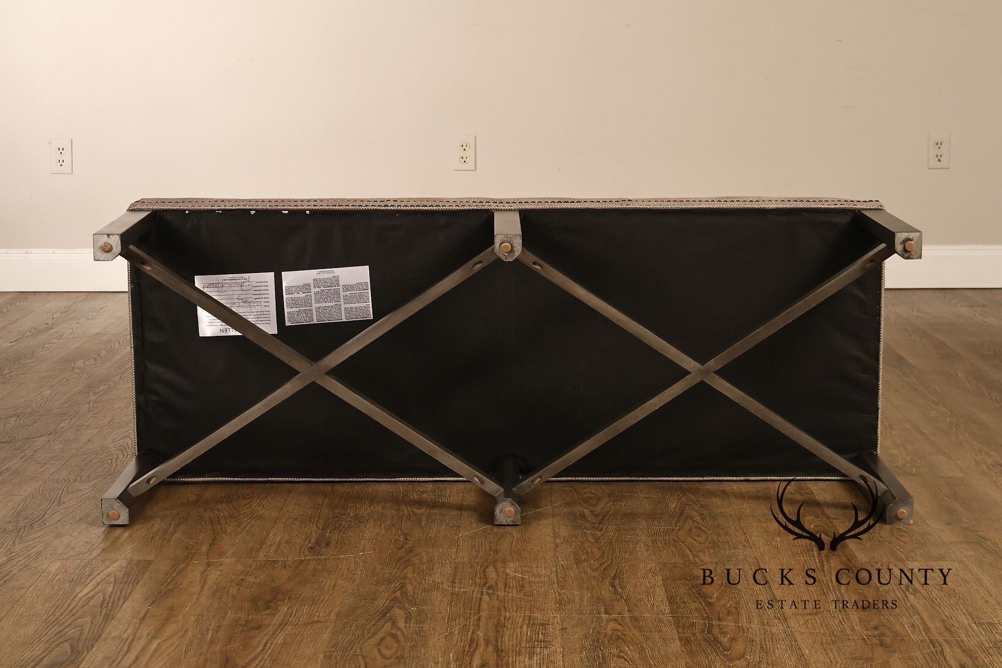 Ethan Allen Lyle Contemporary Upholstered Bench