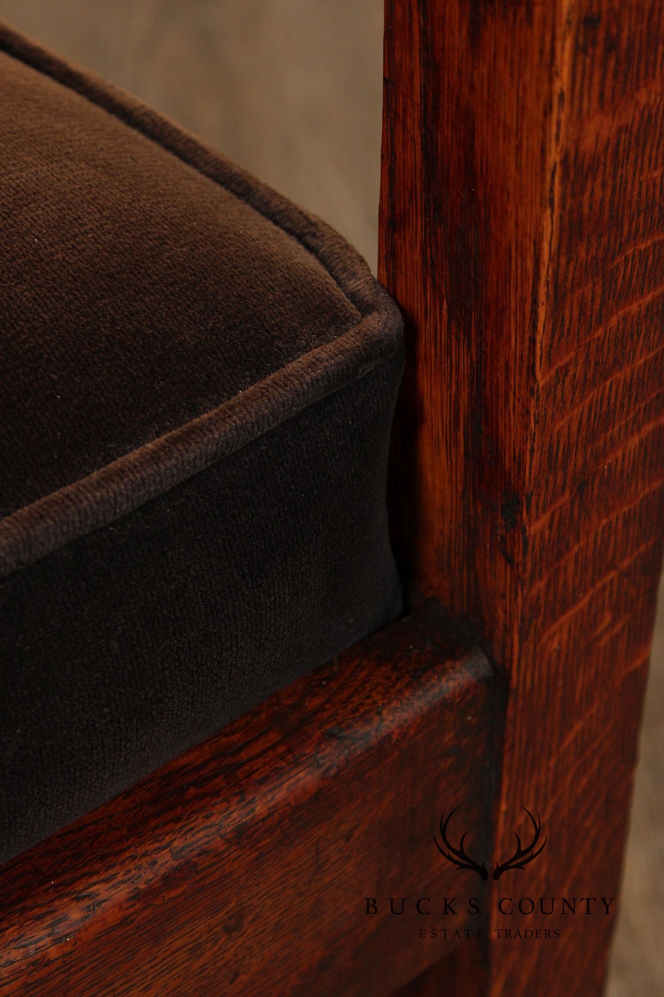 Antique Mission Oak Armchair
