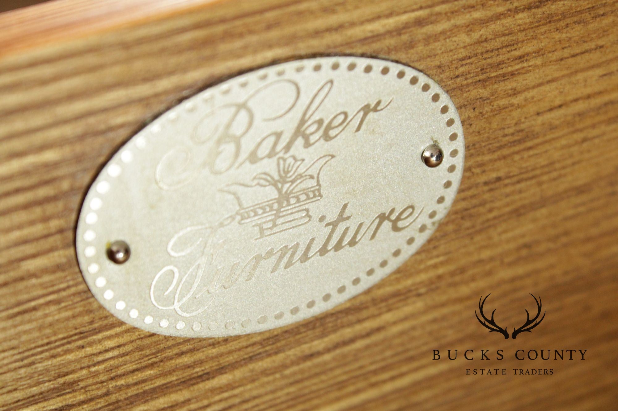 Baker Stately Homes Collection Bowfront Mahogany Sideboard