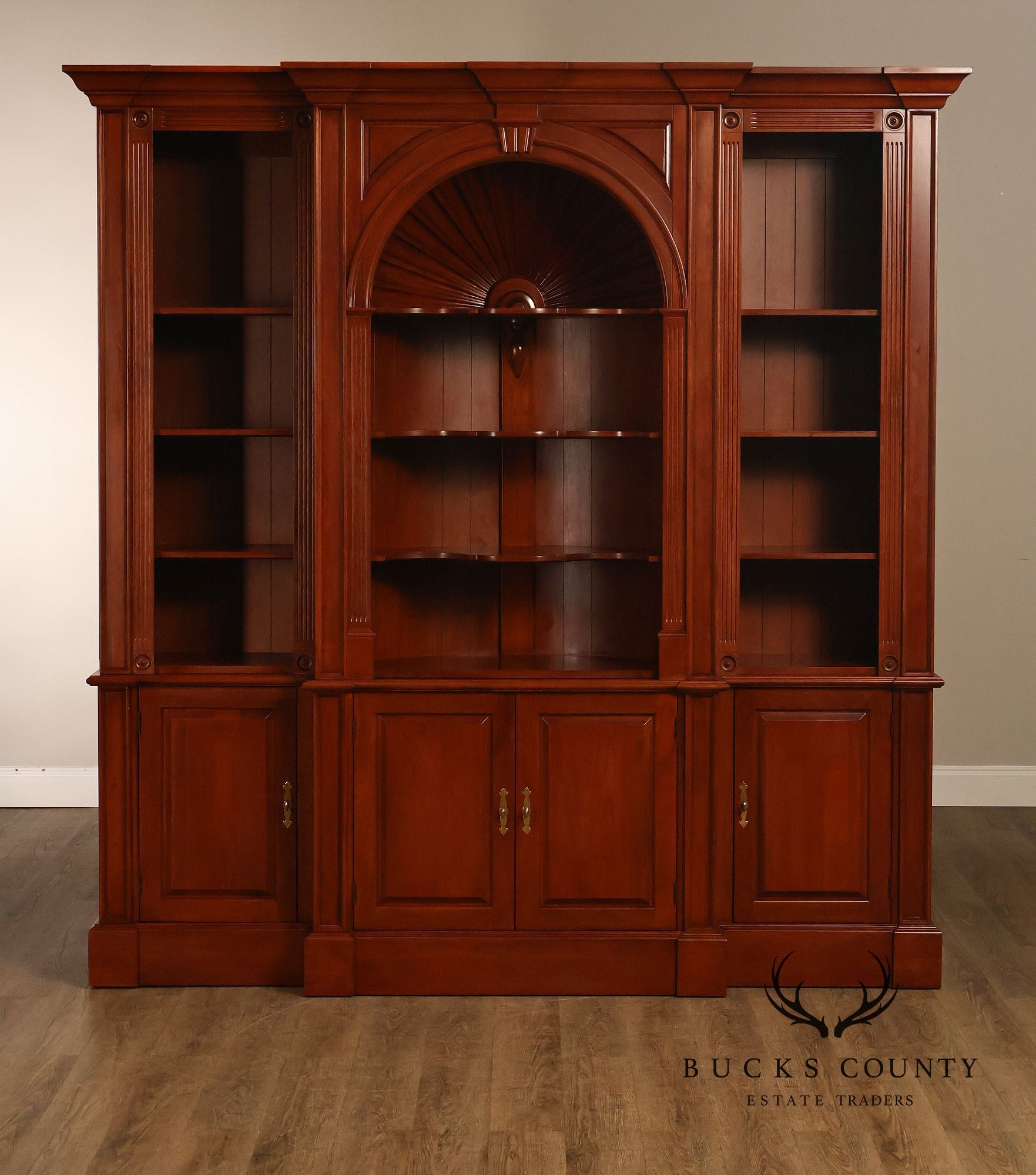 Harden Chippendale Style Cherry Library Bookcase