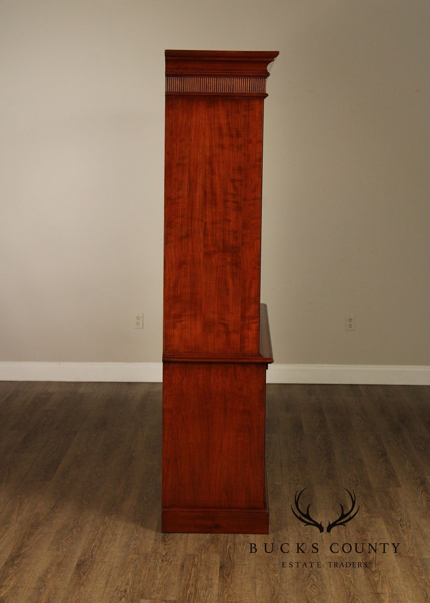 Italian Fiorini Two-Part Bookcase Library Cabinet