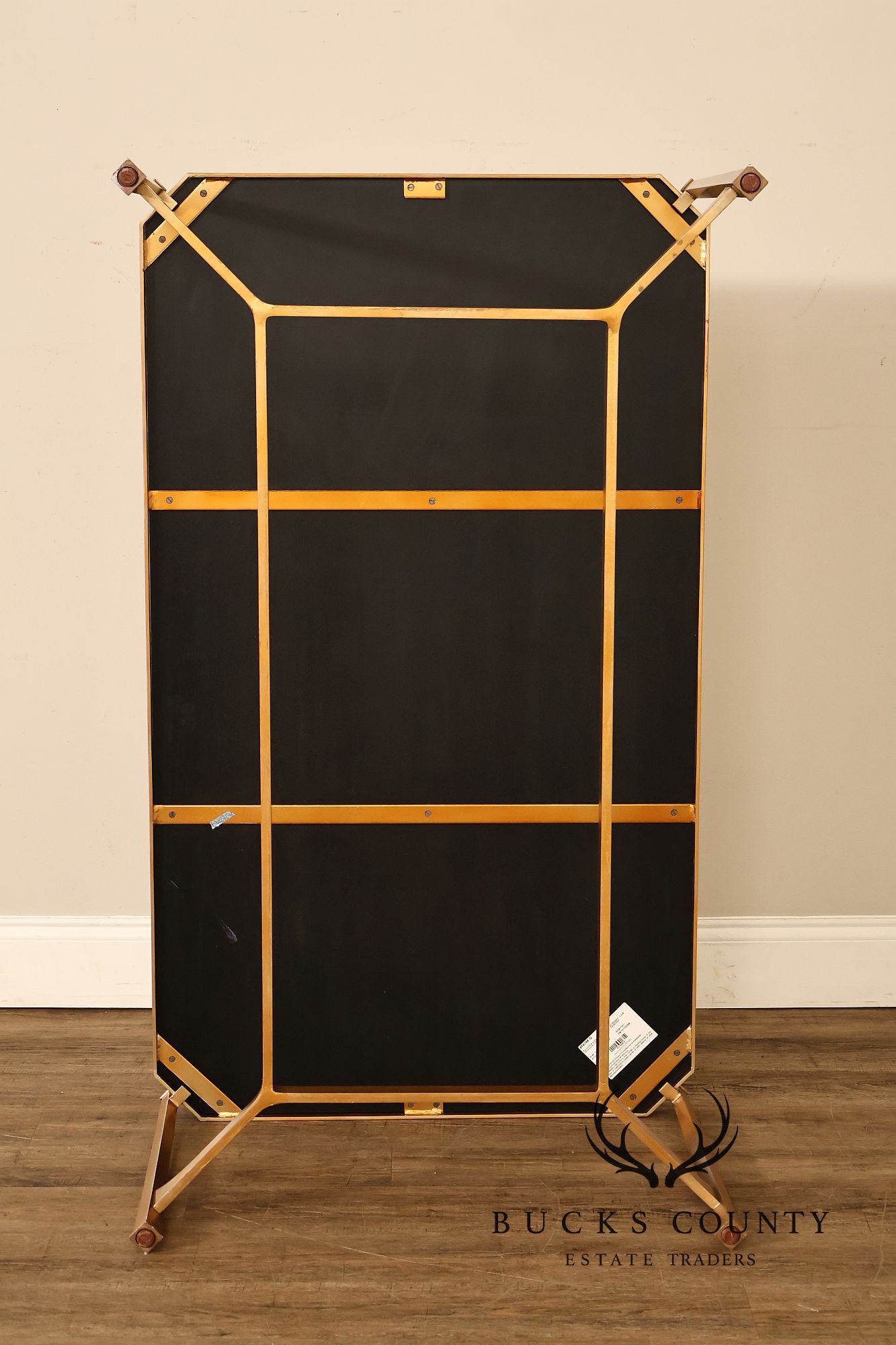 Jonathan Charles Luxe Gilded iron Eglomise Cocktail Table