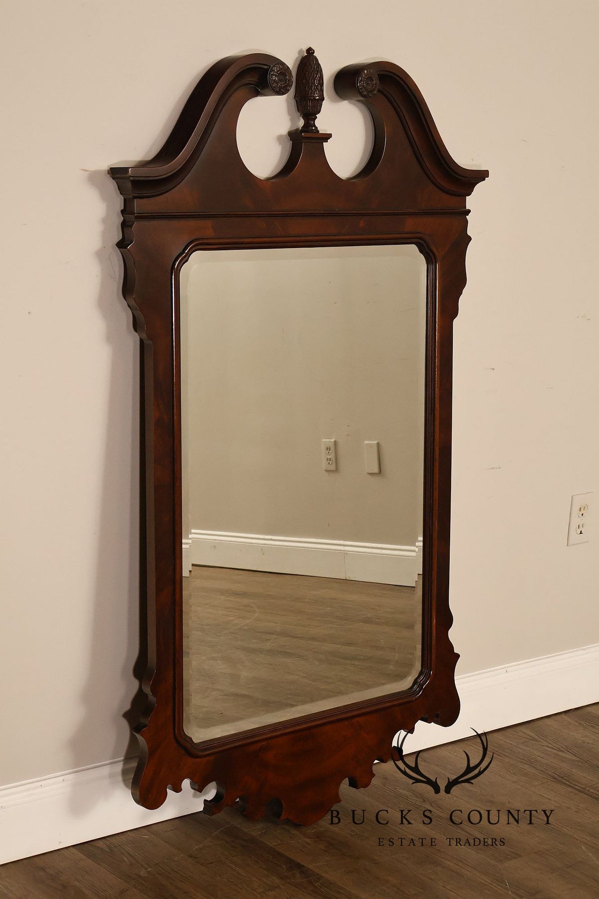 Drexel Heritage Chippendale Style Mahogany Wall Mirror