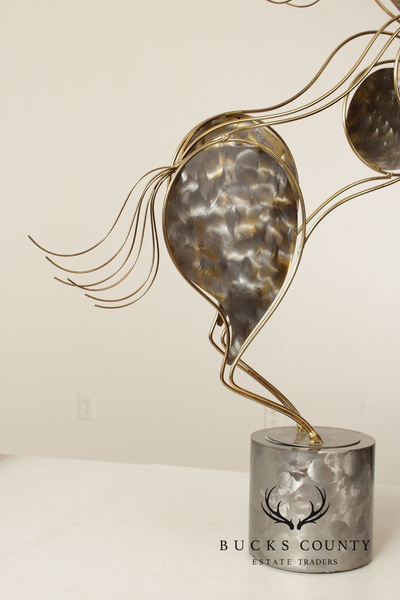 Curtis Jere Post Modern Rearing Horse Sculpture