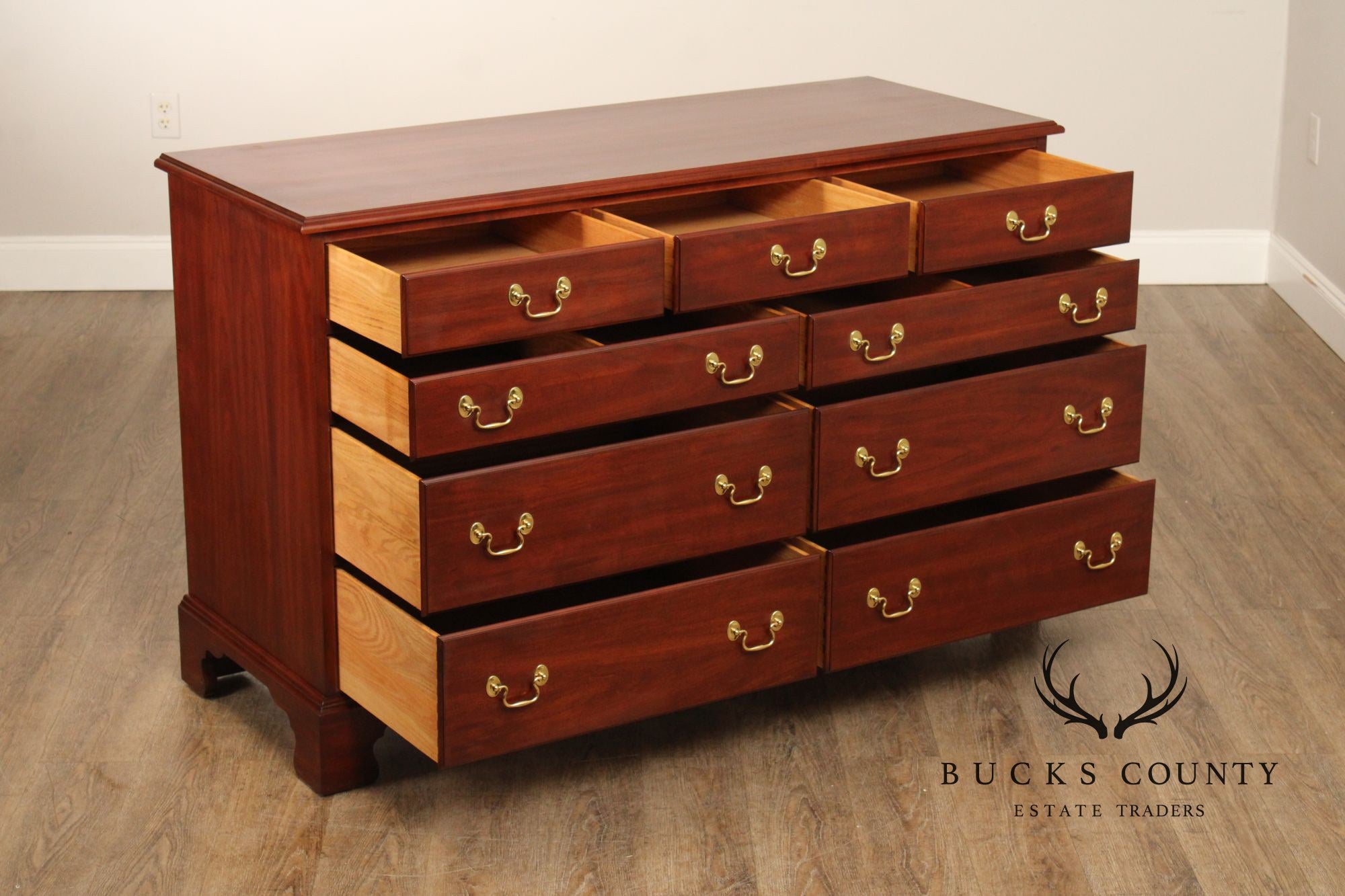 Henkel Harris Chippendale Style Cherry Dresser
