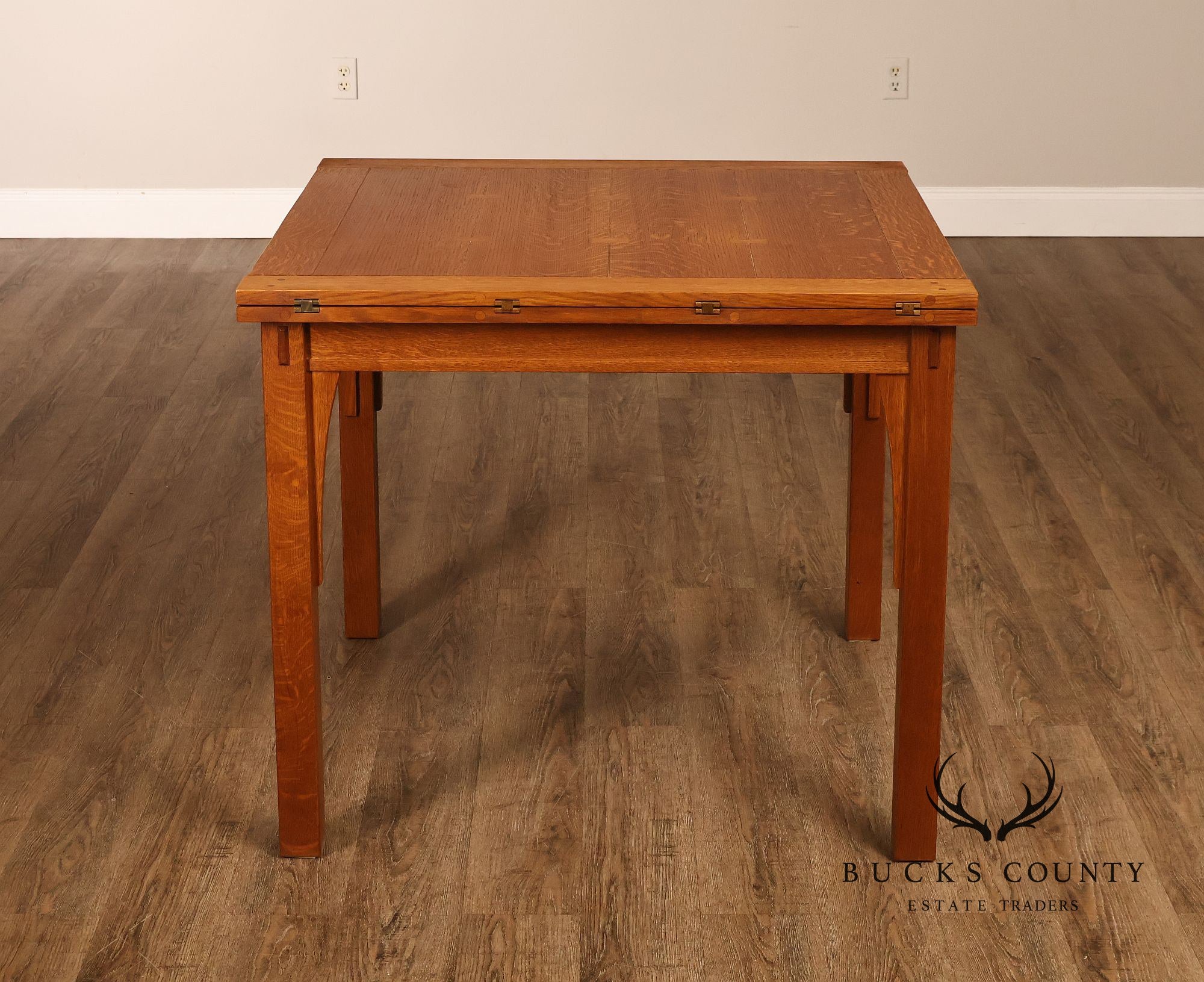 Stickley Mission Collection Oak Flip Top Dining Table