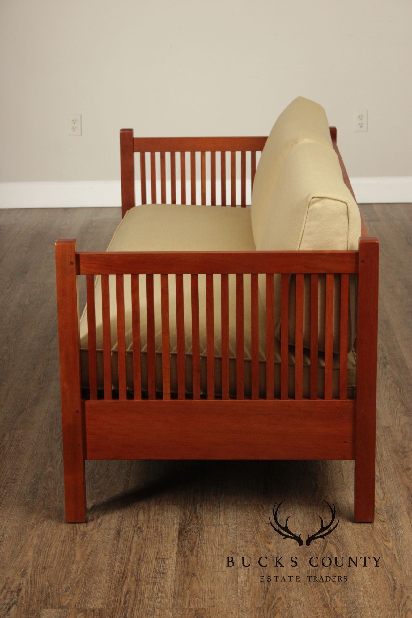 Stickley Mission Collection Cherry Spindle Sofa
