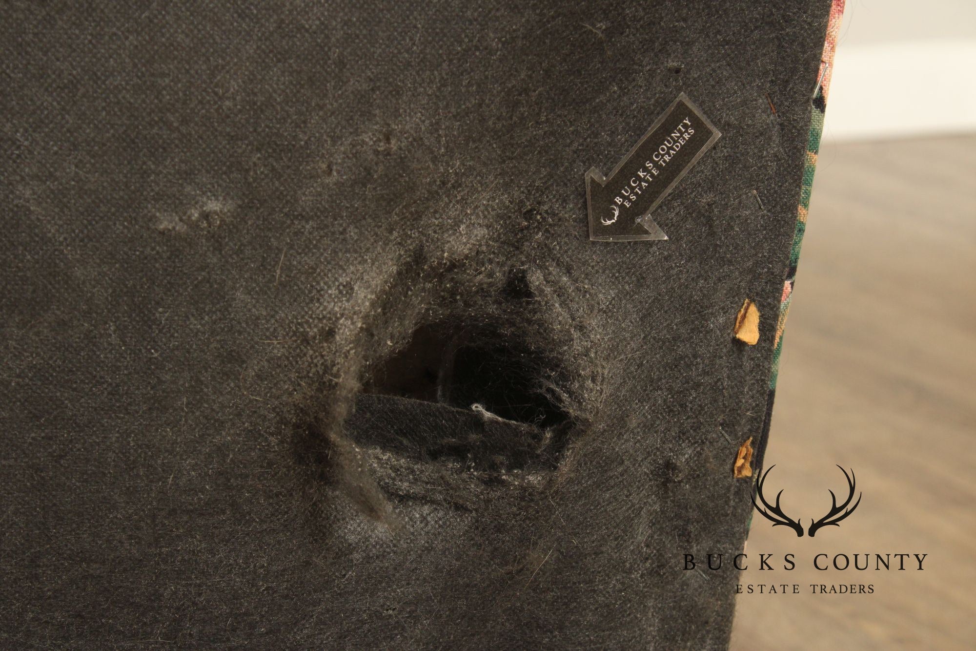 Queen Anne Style Channel Back Armchair