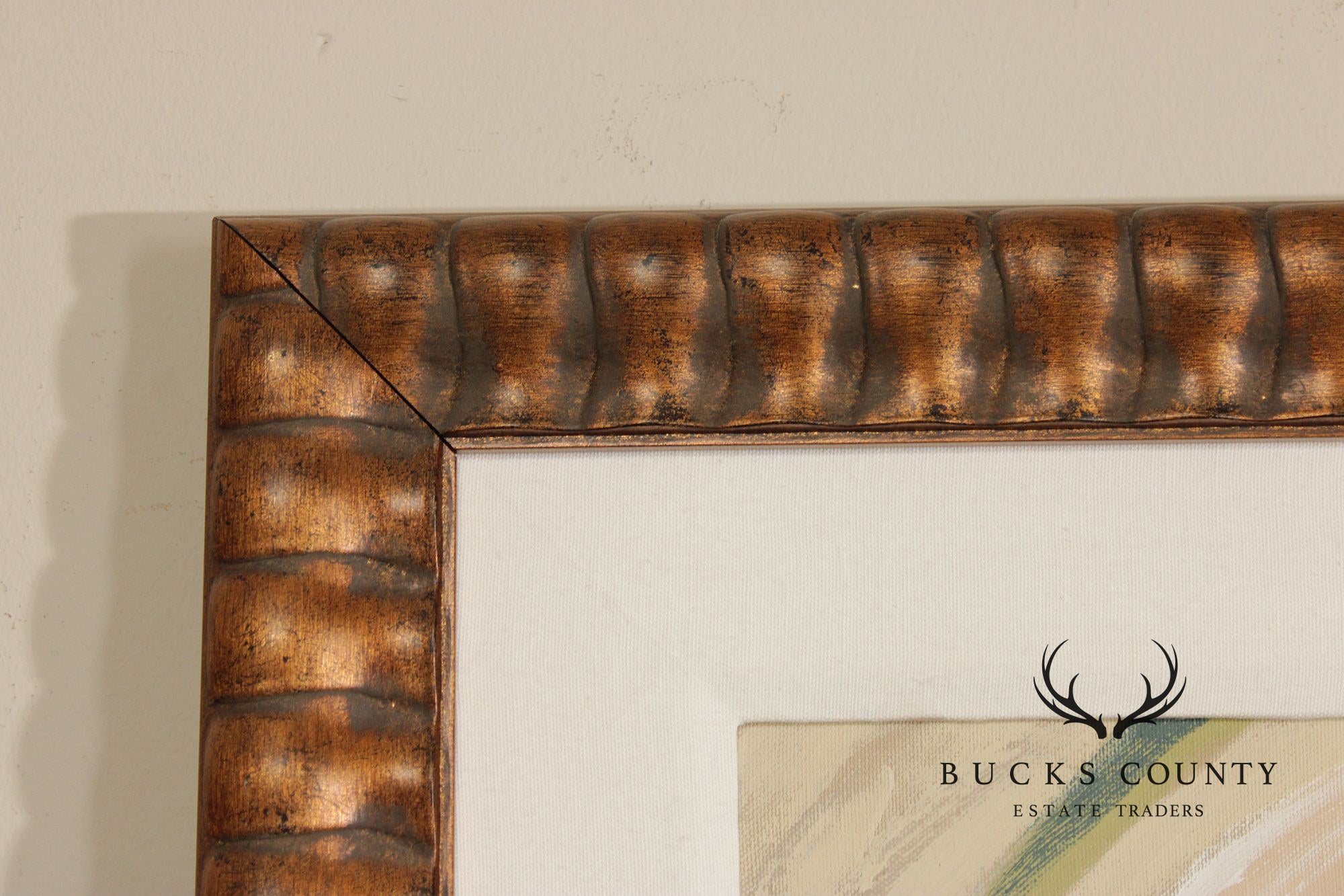 C. Williams Large Framed Oil Painting, White Shirts