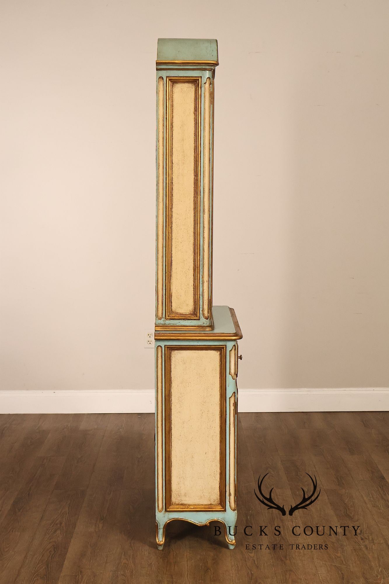 Venetian Style Hand Painted Florentine Cabinet On Stand