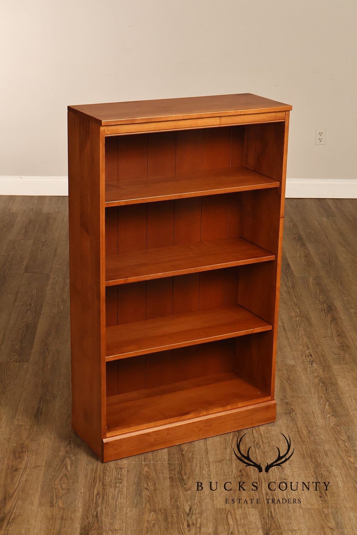 Ethan Allen 'Country Colors' Maple Open Bookcase