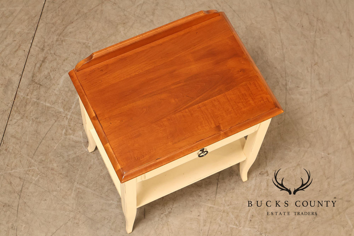 Ethan Allen 'Country Crossings' Pair of Painted Nightstands