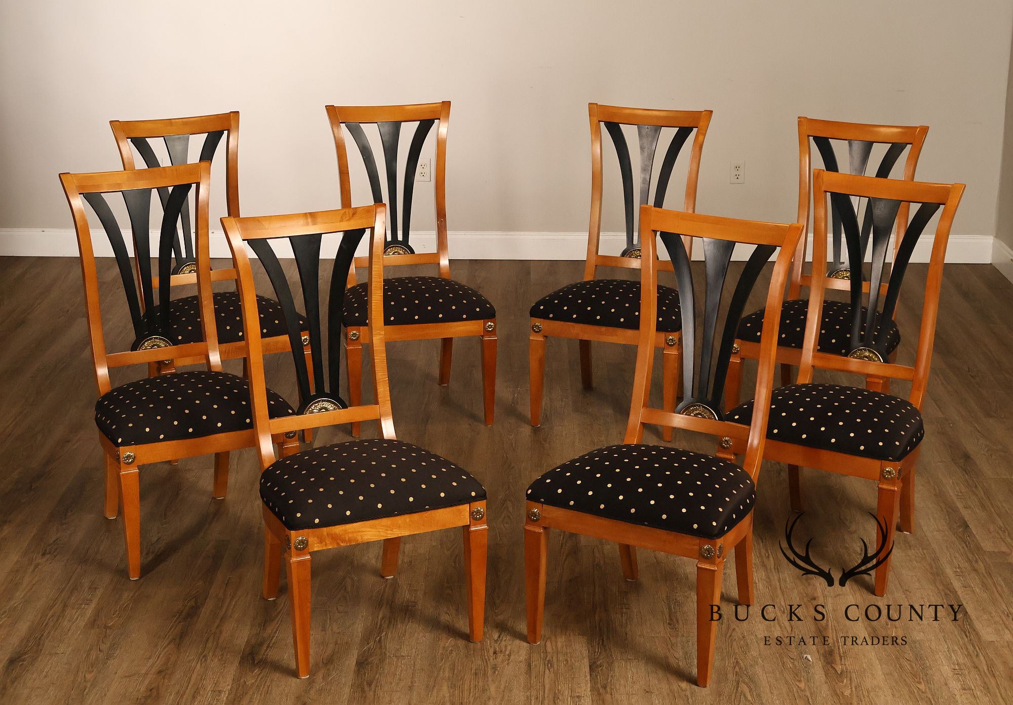 Thomasville Grand Classics Biedermeier Collection Set of Eight Dining Chairs