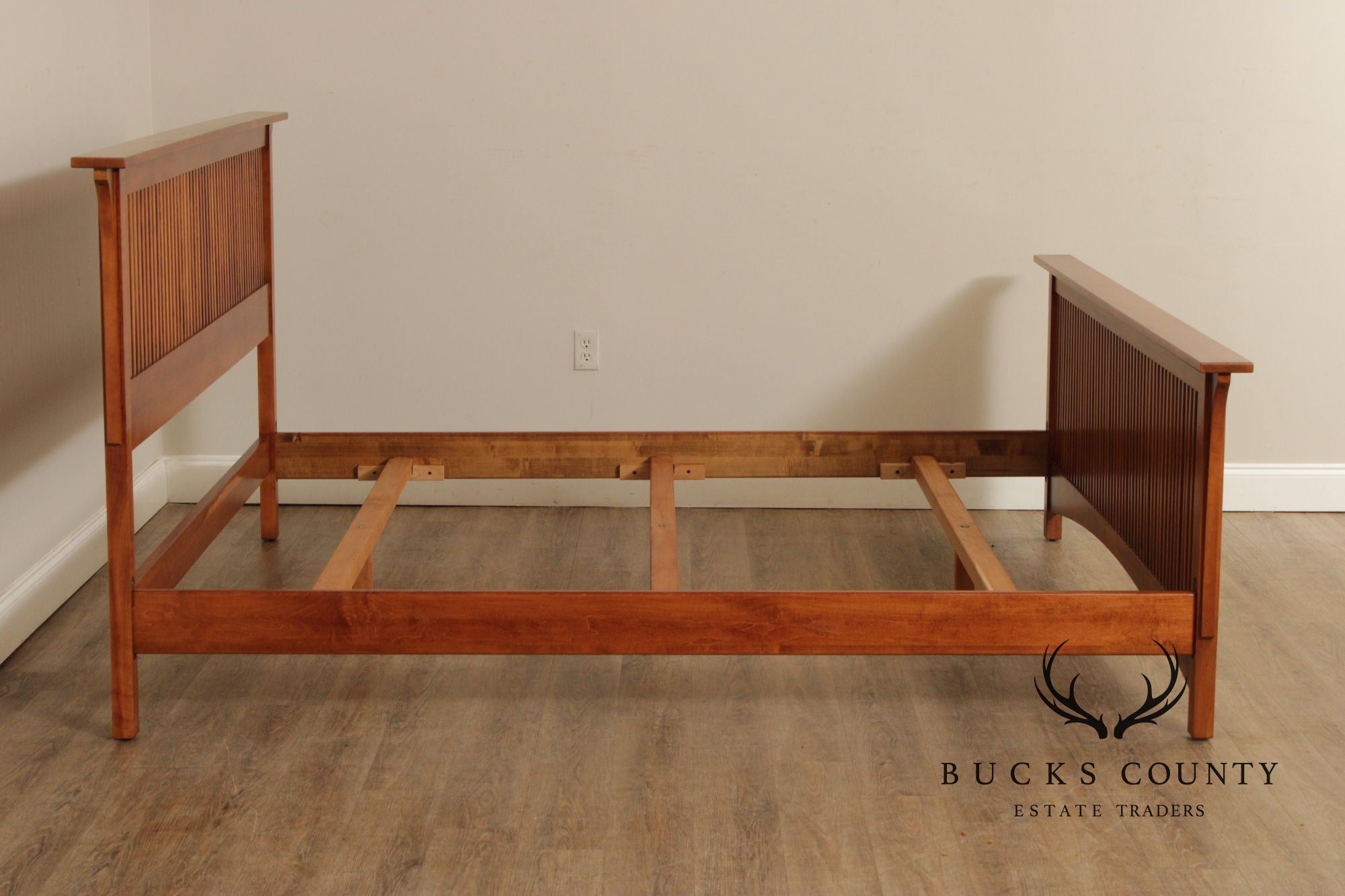 Stickley Mission Collection Cherry King Spindle Bed
