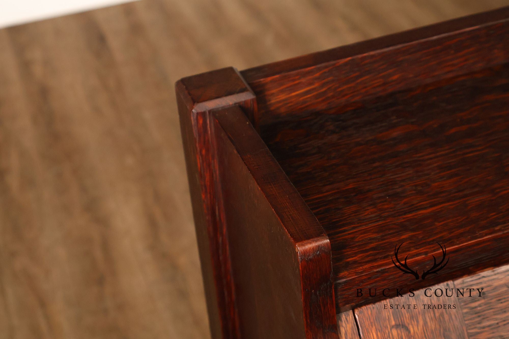 Lifetime Furniture Antique Mission Oak Drop Front Desk