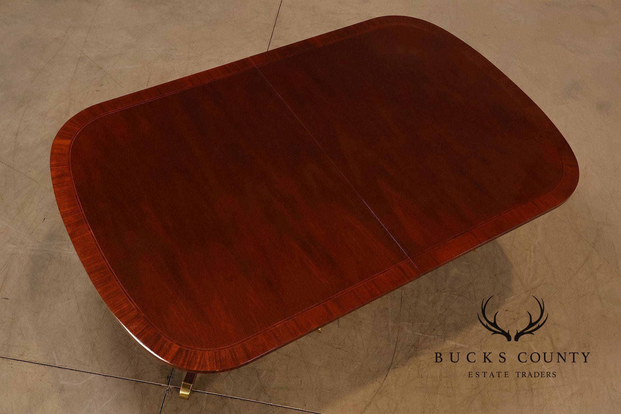 Councill Craftsmen Double Pedestal Mahogany Dining Table